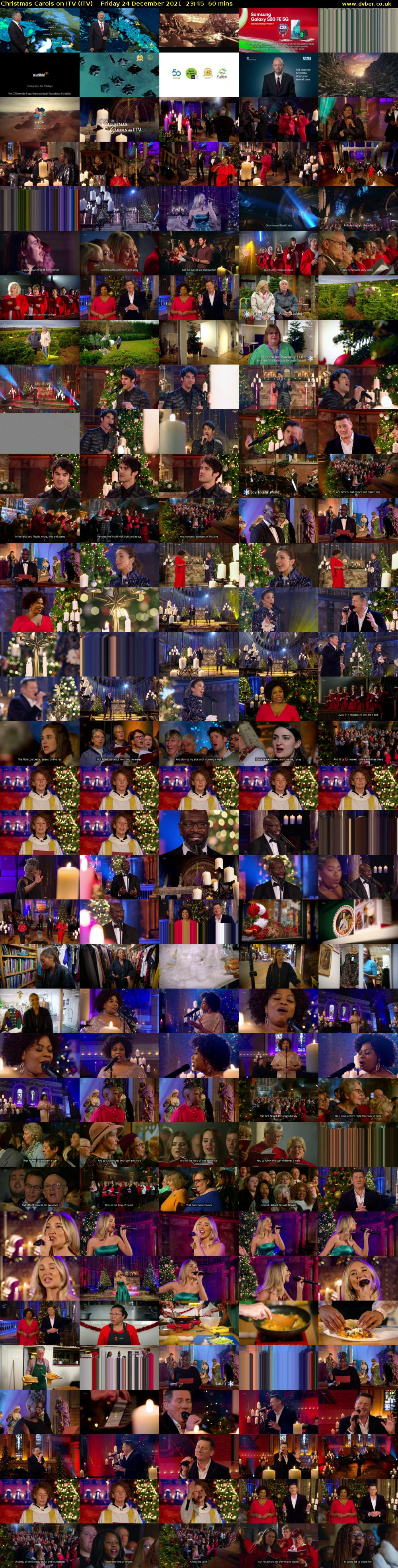 Christmas Carols on ITV (ITV) Friday 24 December 2021 23:45 - 00:45