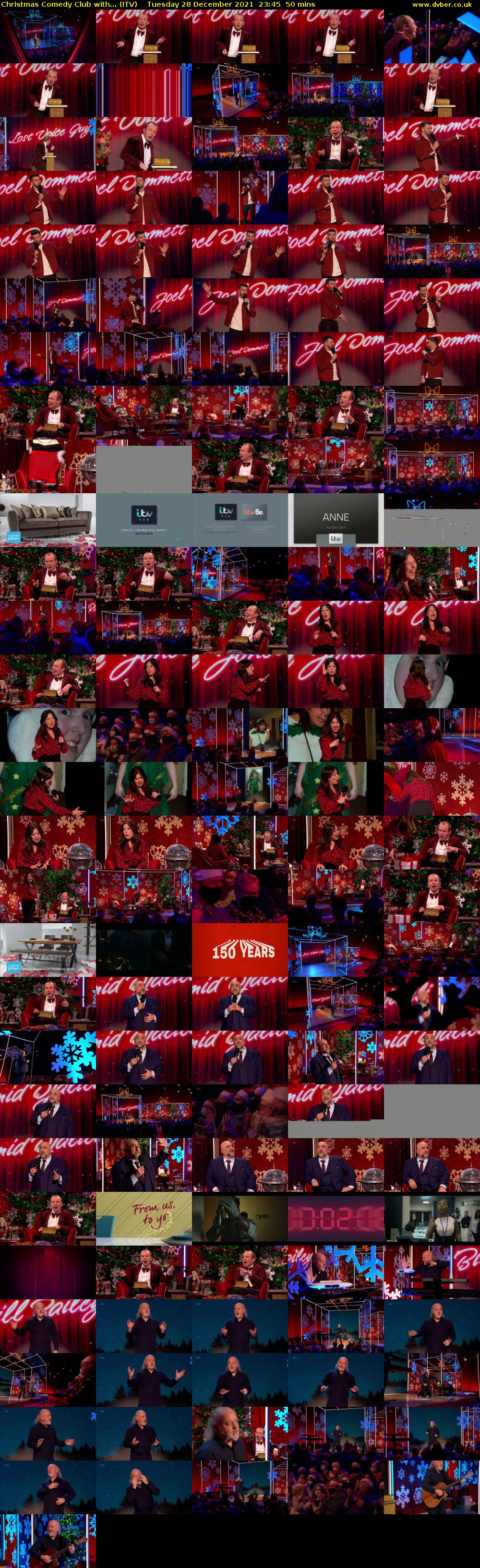Christmas Comedy Club with... (ITV) Tuesday 28 December 2021 23:45 - 00:35