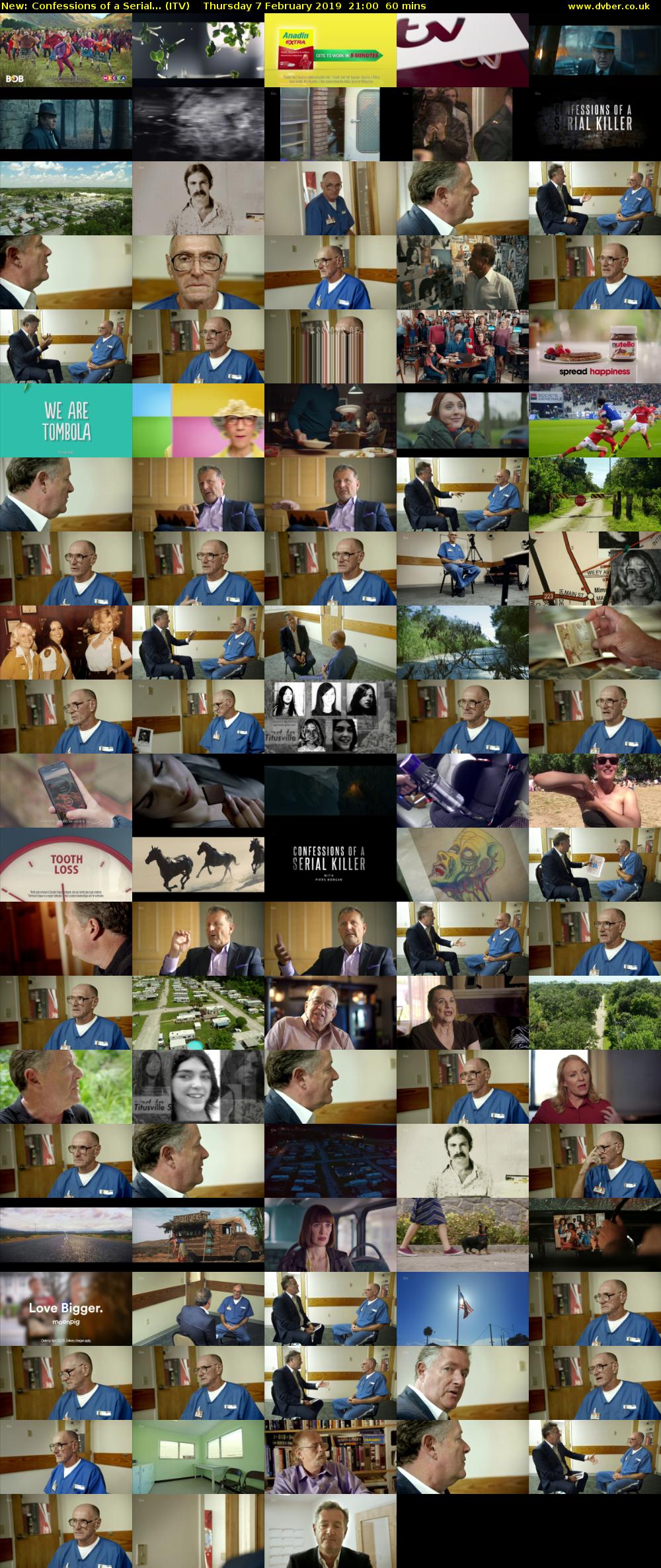 Confessions of a Serial... (ITV) Thursday 7 February 2019 21:00 - 22:00