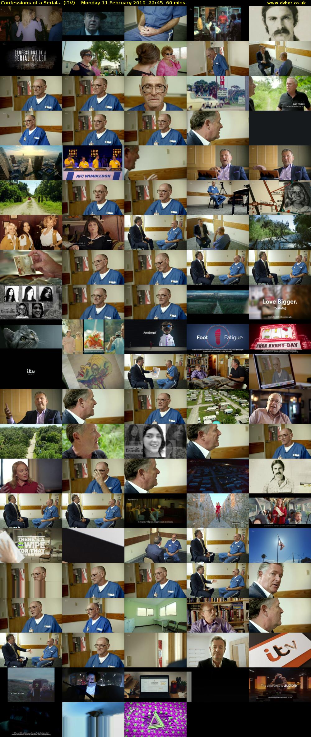 Confessions of a Serial... (ITV) Monday 11 February 2019 22:45 - 23:45