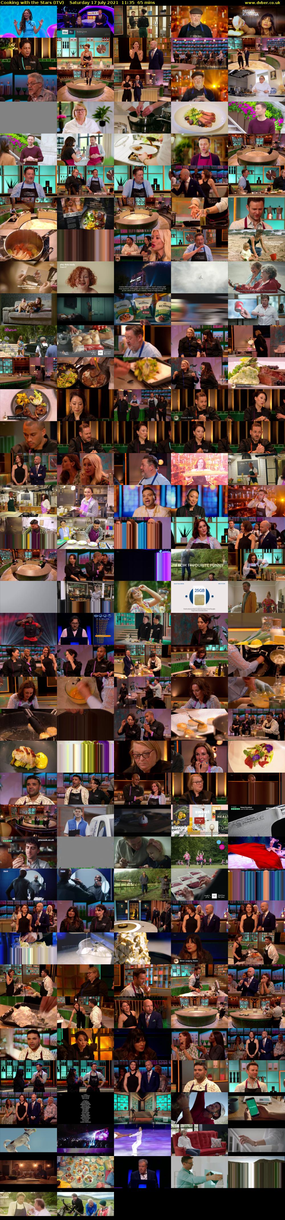 Cooking with the Stars (ITV) Saturday 17 July 2021 11:35 - 12:40