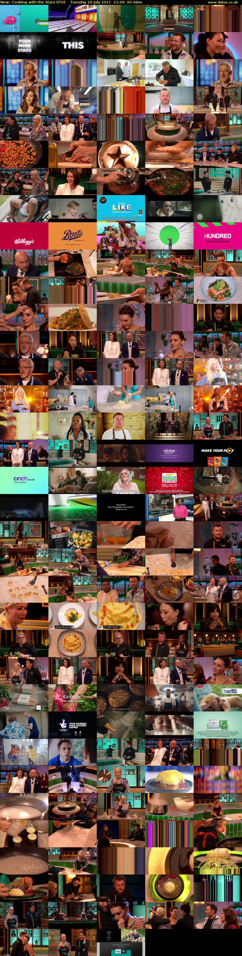 Cooking with the Stars (ITV) Tuesday 20 July 2021 21:00 - 22:00