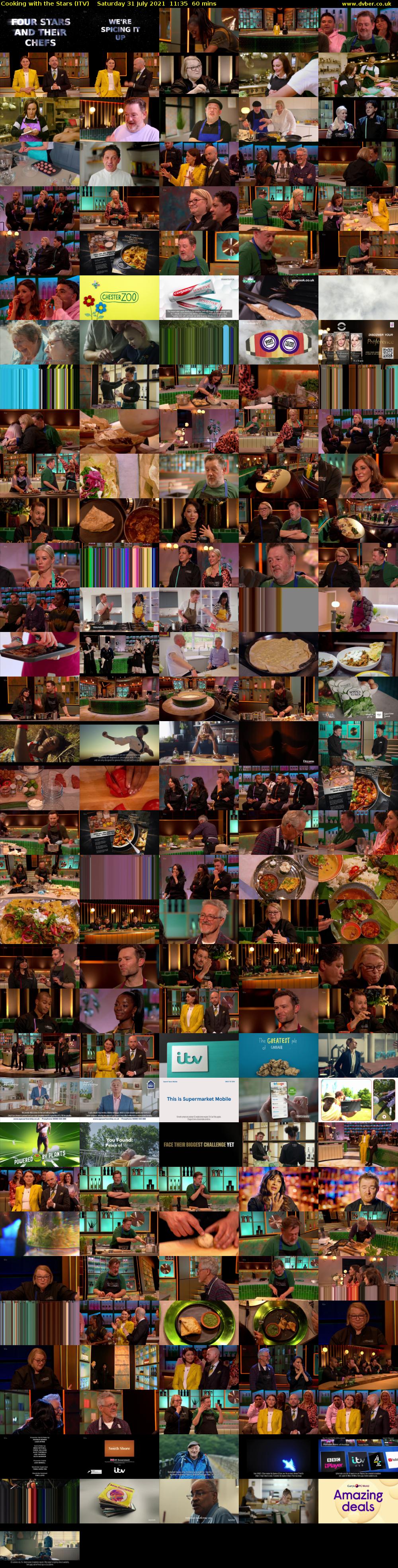 Cooking with the Stars (ITV) Saturday 31 July 2021 11:35 - 12:35