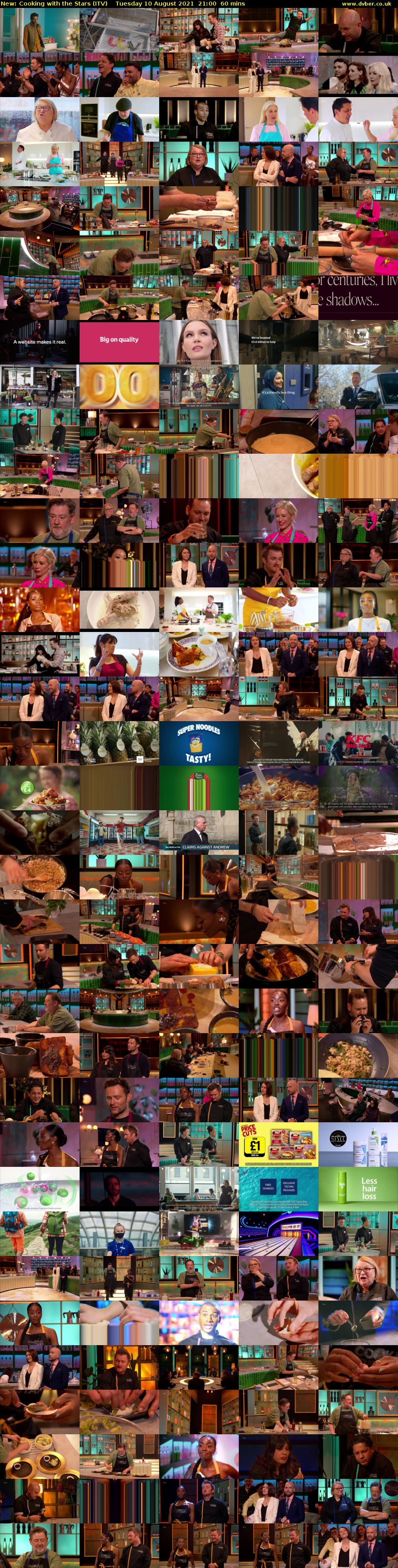 Cooking with the Stars (ITV) Tuesday 10 August 2021 21:00 - 22:00