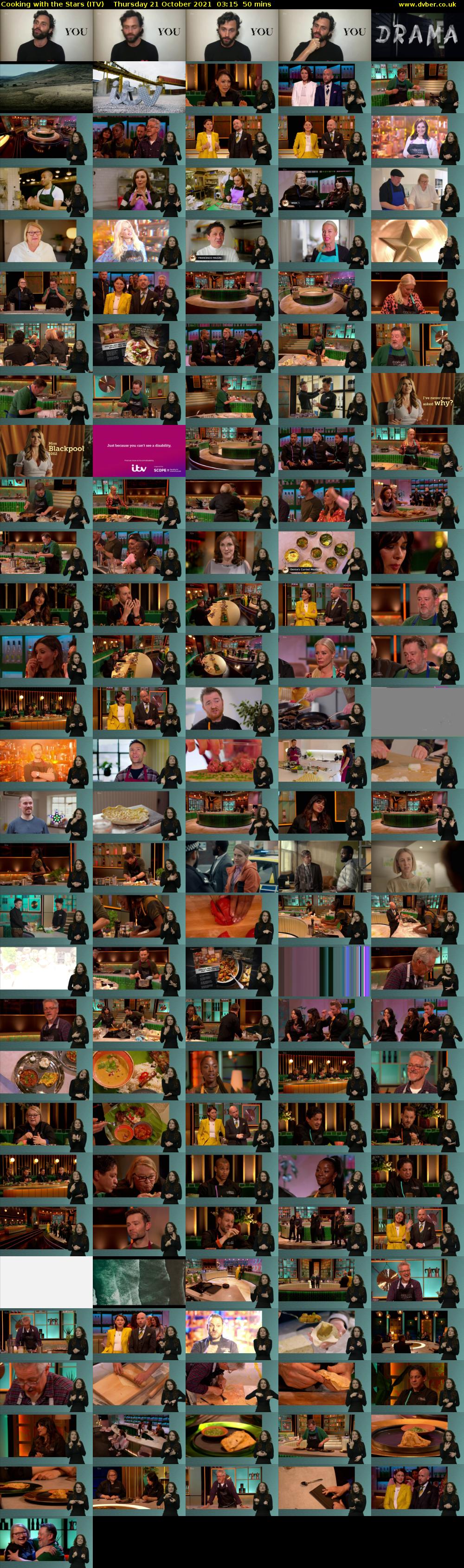 Cooking with the Stars (ITV) Thursday 21 October 2021 03:15 - 04:05