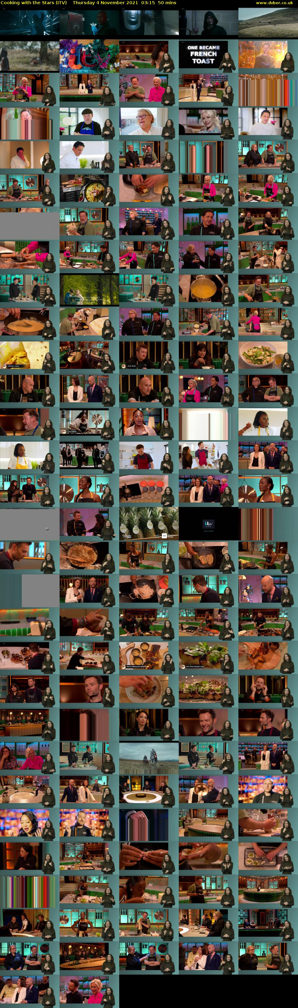 Cooking with the Stars (ITV) Thursday 4 November 2021 03:15 - 04:05
