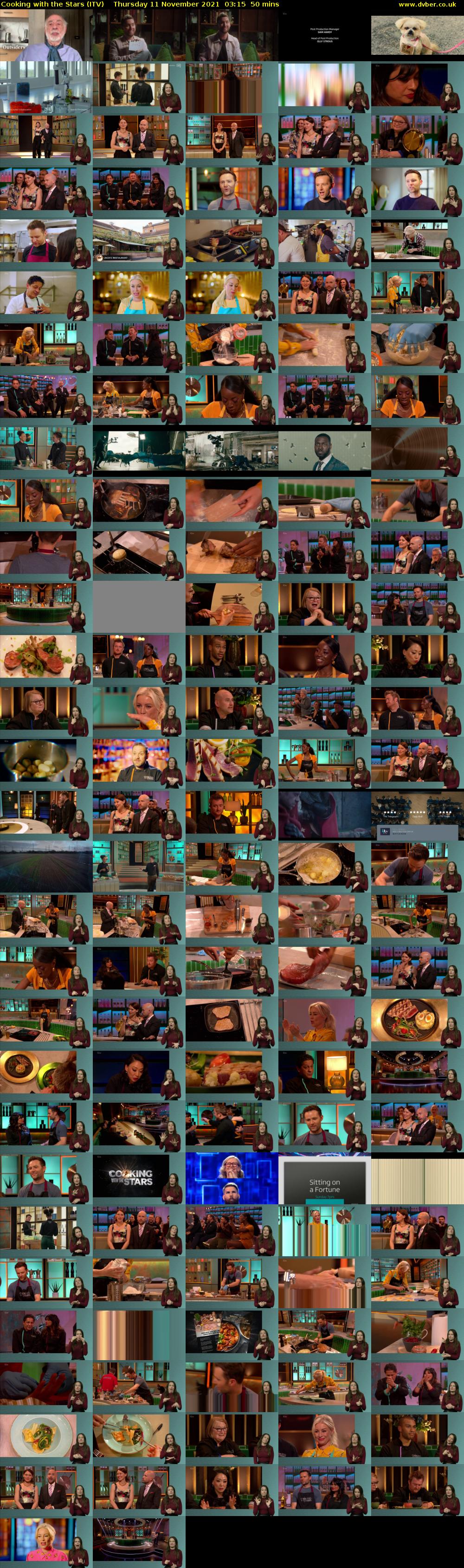 Cooking with the Stars (ITV) Thursday 11 November 2021 03:15 - 04:05