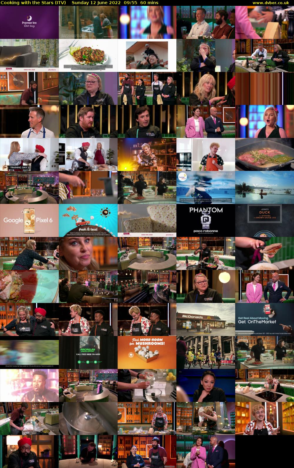 Cooking with the Stars (ITV) Sunday 12 June 2022 09:55 - 10:55