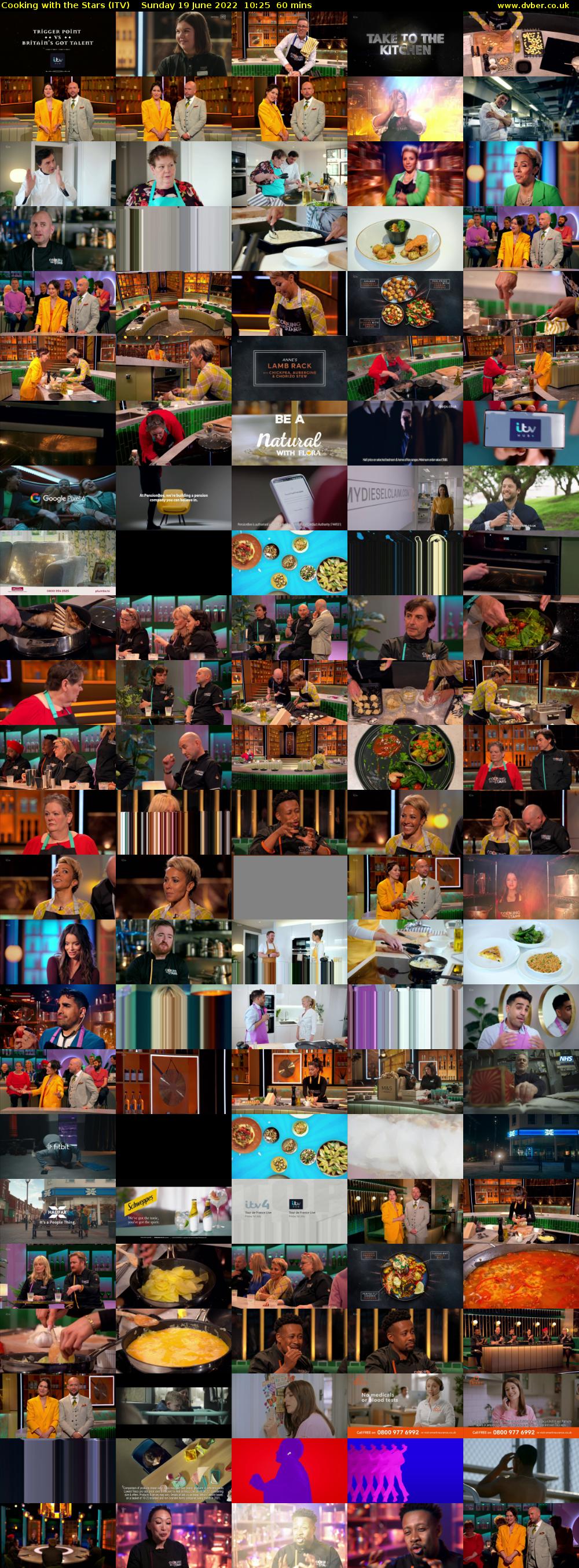 Cooking with the Stars (ITV) Sunday 19 June 2022 10:25 - 11:25
