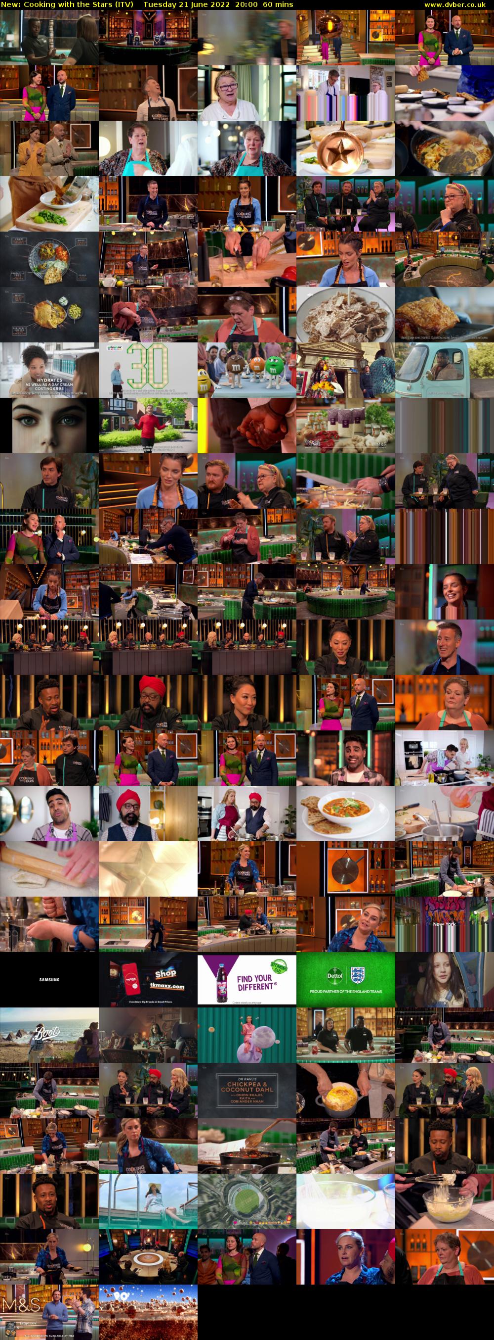 Cooking with the Stars (ITV) Tuesday 21 June 2022 20:00 - 21:00
