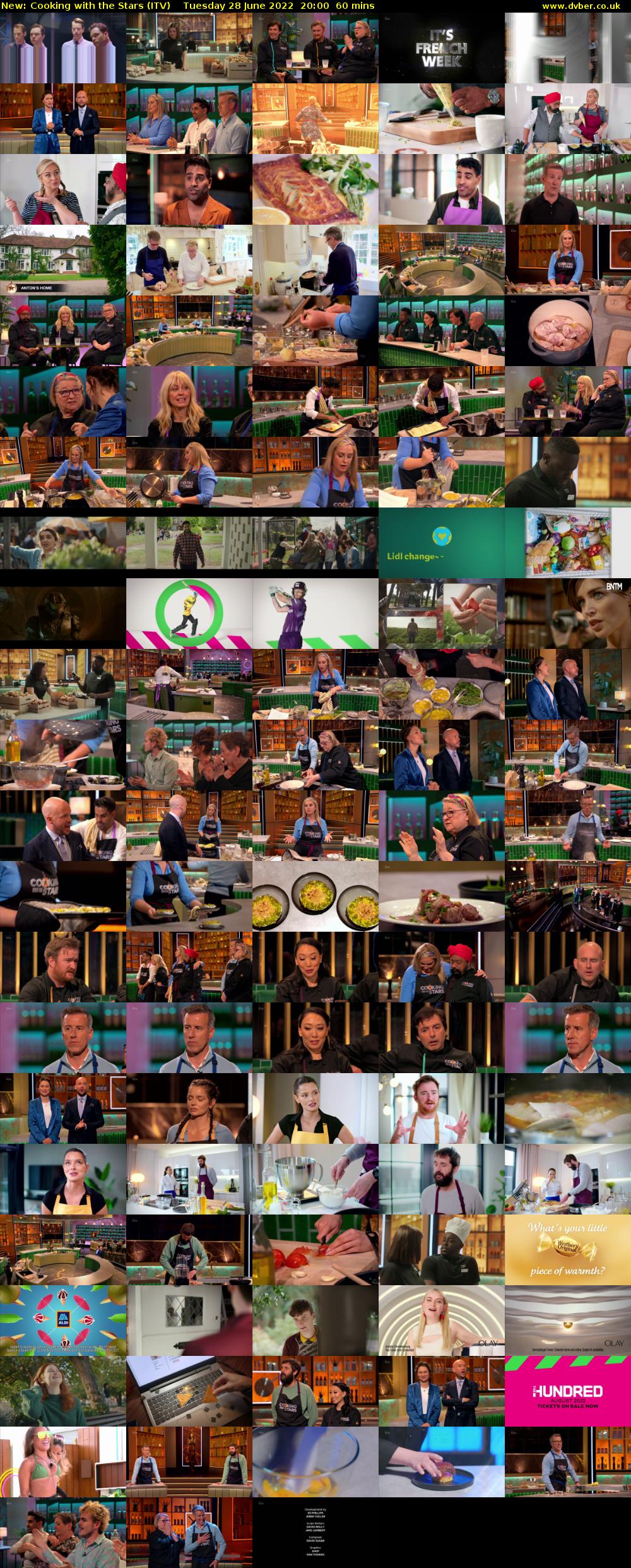 Cooking with the Stars (ITV) Tuesday 28 June 2022 20:00 - 21:00