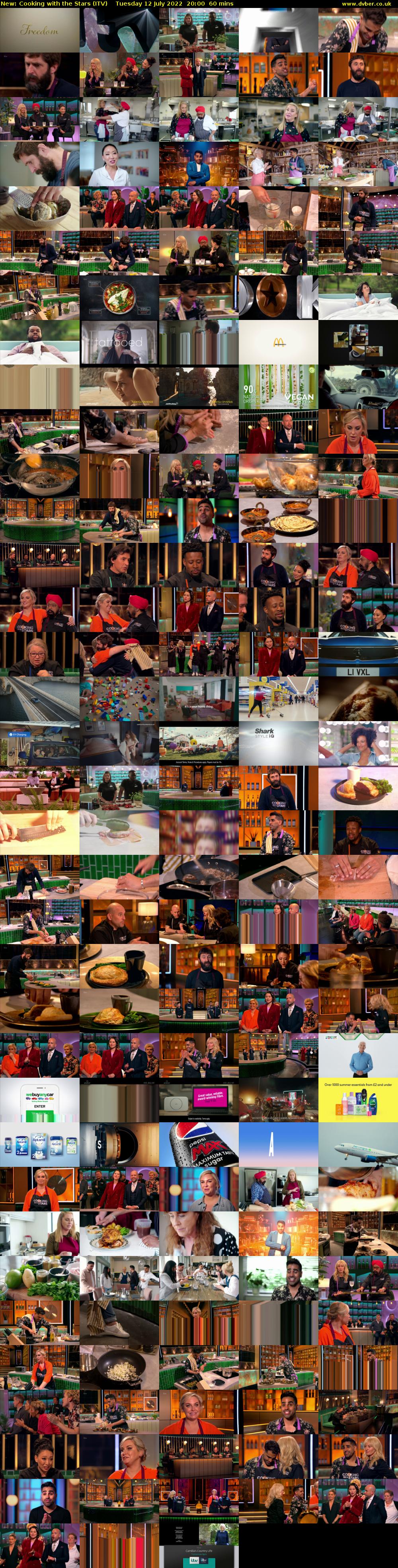 Cooking with the Stars (ITV) Tuesday 12 July 2022 20:00 - 21:00