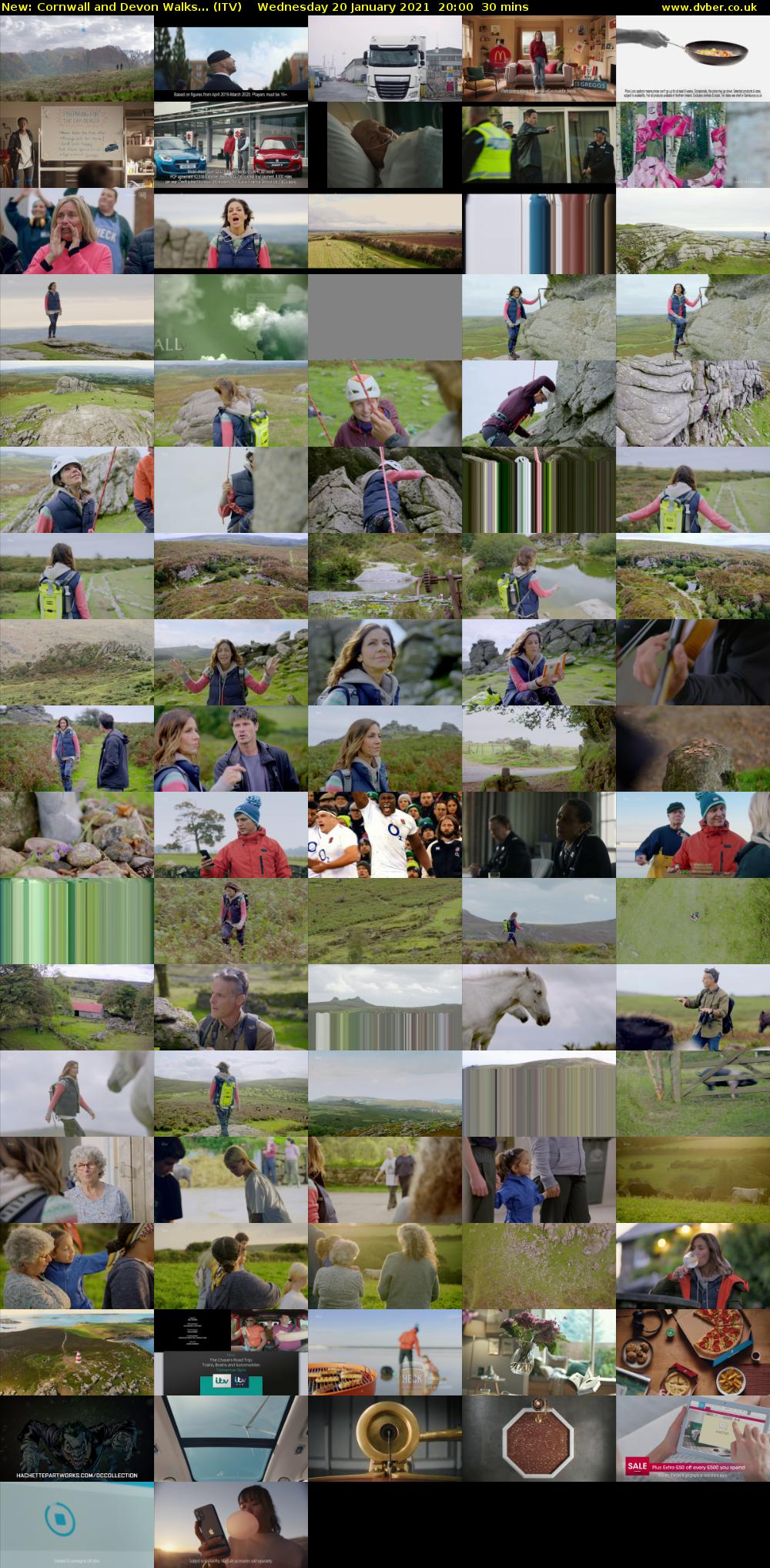 Cornwall and Devon Walks... (ITV) Wednesday 20 January 2021 20:00 - 20:30