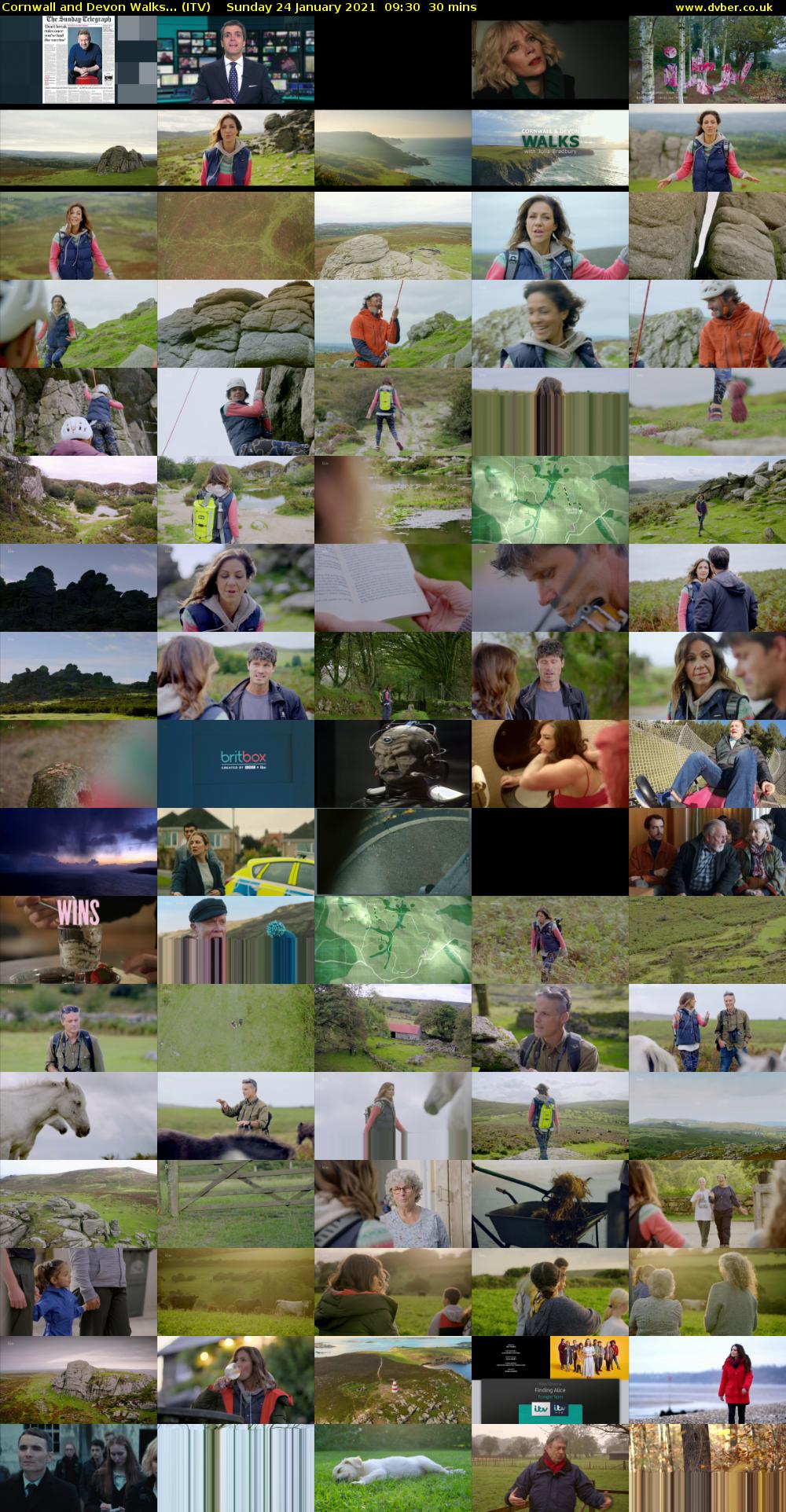 Cornwall and Devon Walks... (ITV) Sunday 24 January 2021 09:30 - 10:00
