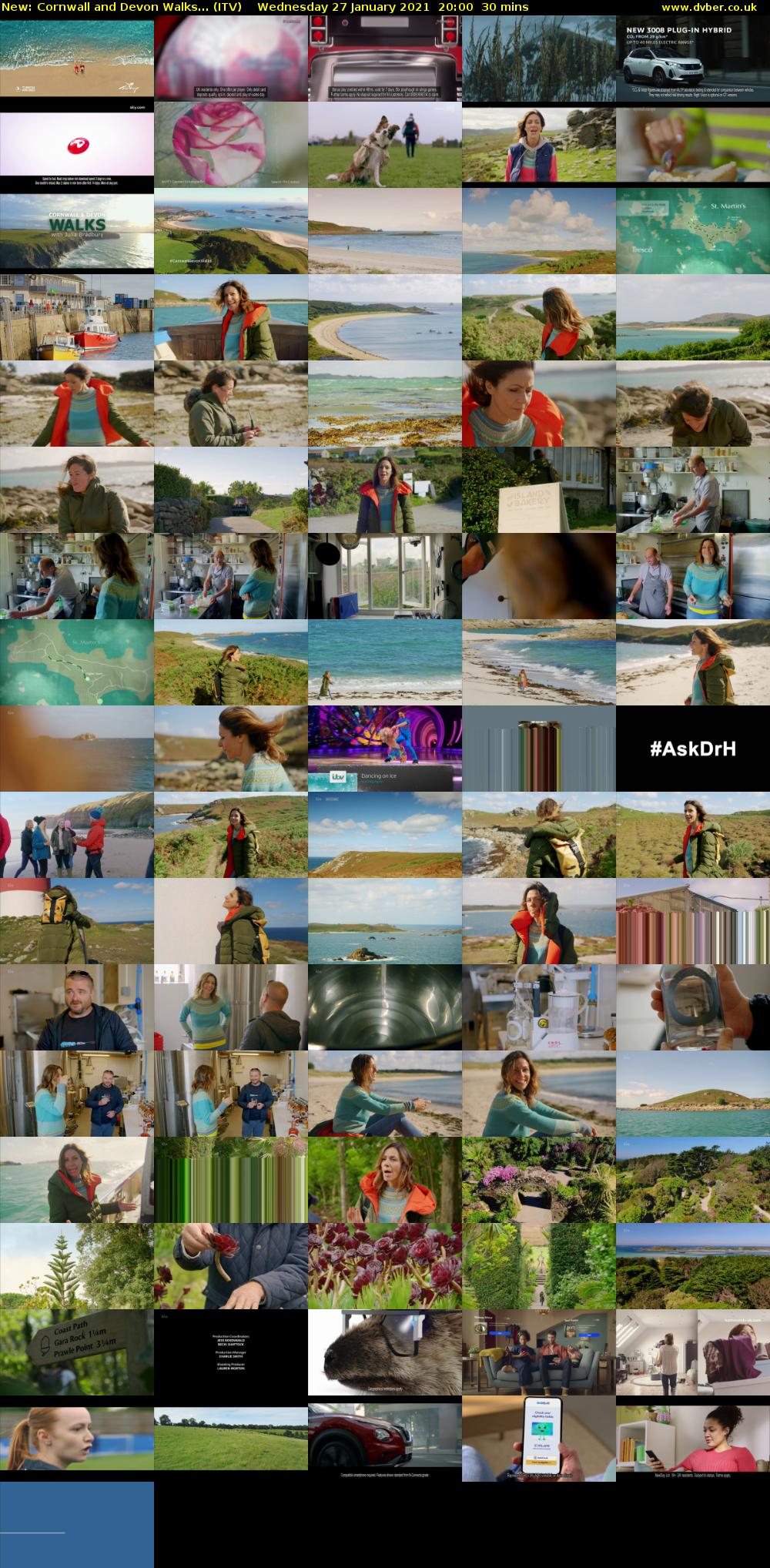 Cornwall and Devon Walks... (ITV) Wednesday 27 January 2021 20:00 - 20:30