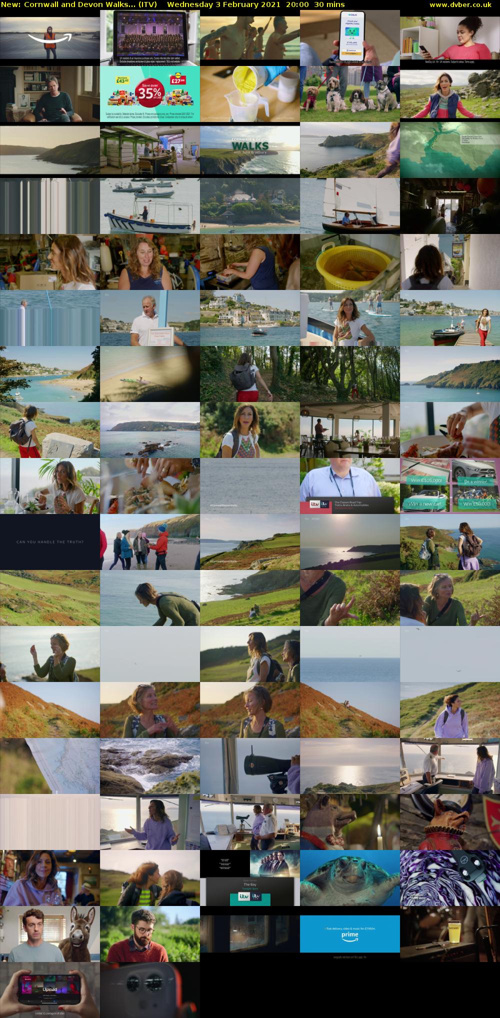 Cornwall and Devon Walks... (ITV) Wednesday 3 February 2021 20:00 - 20:30