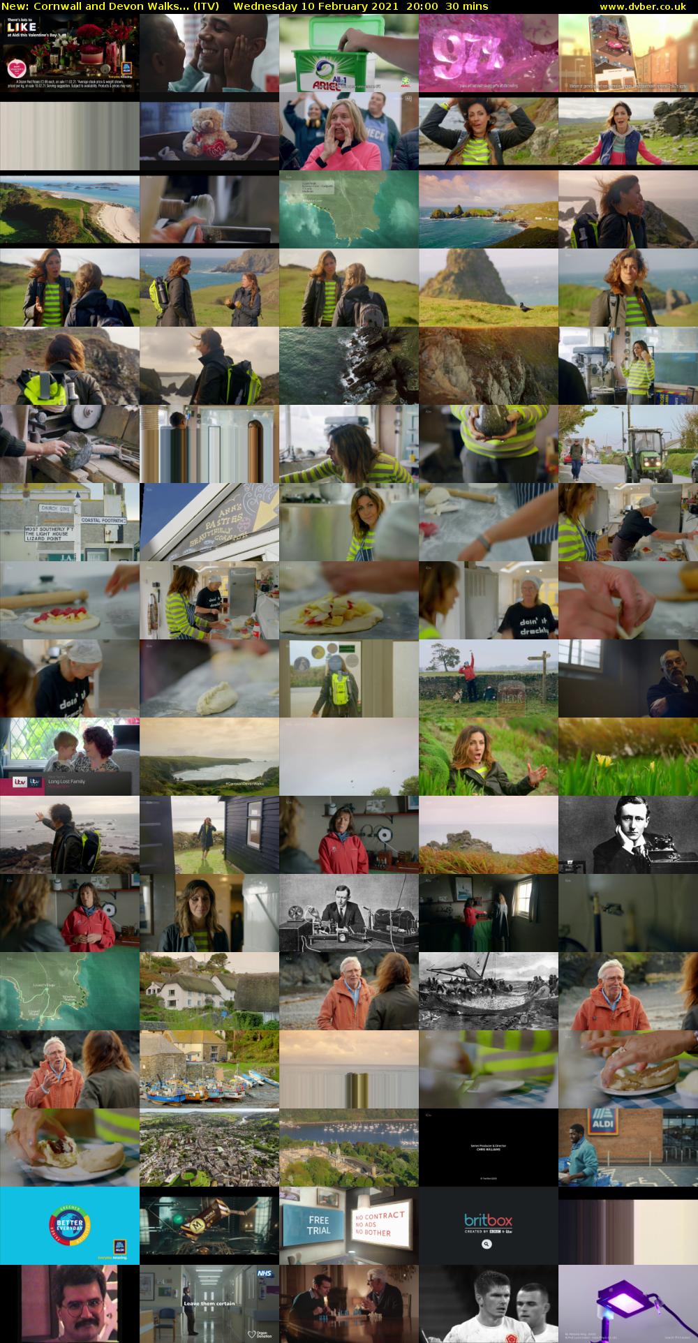 Cornwall and Devon Walks... (ITV) Wednesday 10 February 2021 20:00 - 20:30
