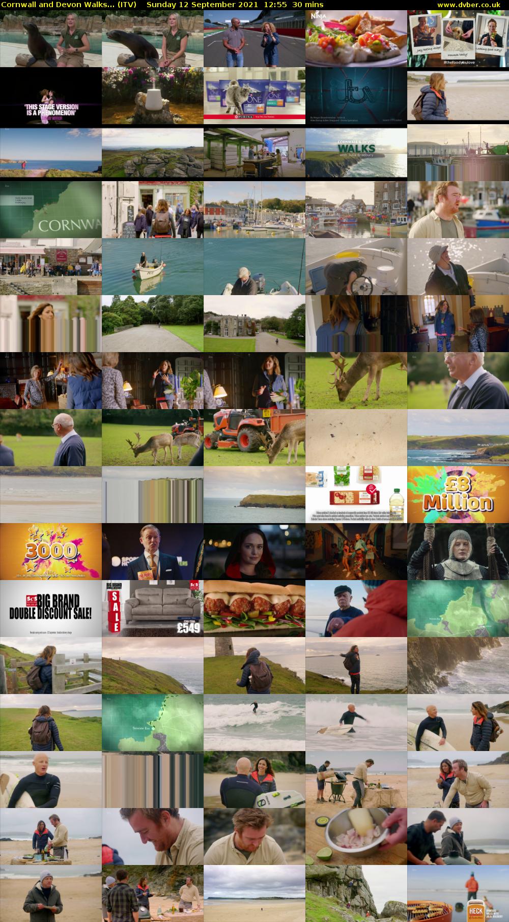 Cornwall and Devon Walks... (ITV) Sunday 12 September 2021 12:55 - 13:25