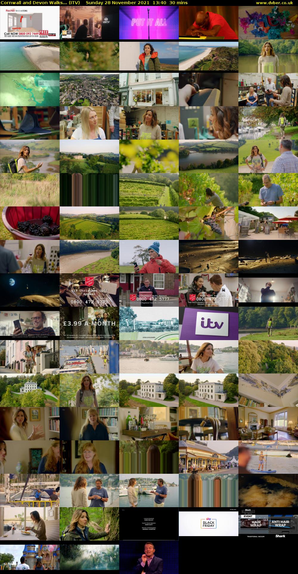Cornwall and Devon Walks... (ITV) Sunday 28 November 2021 13:40 - 14:10