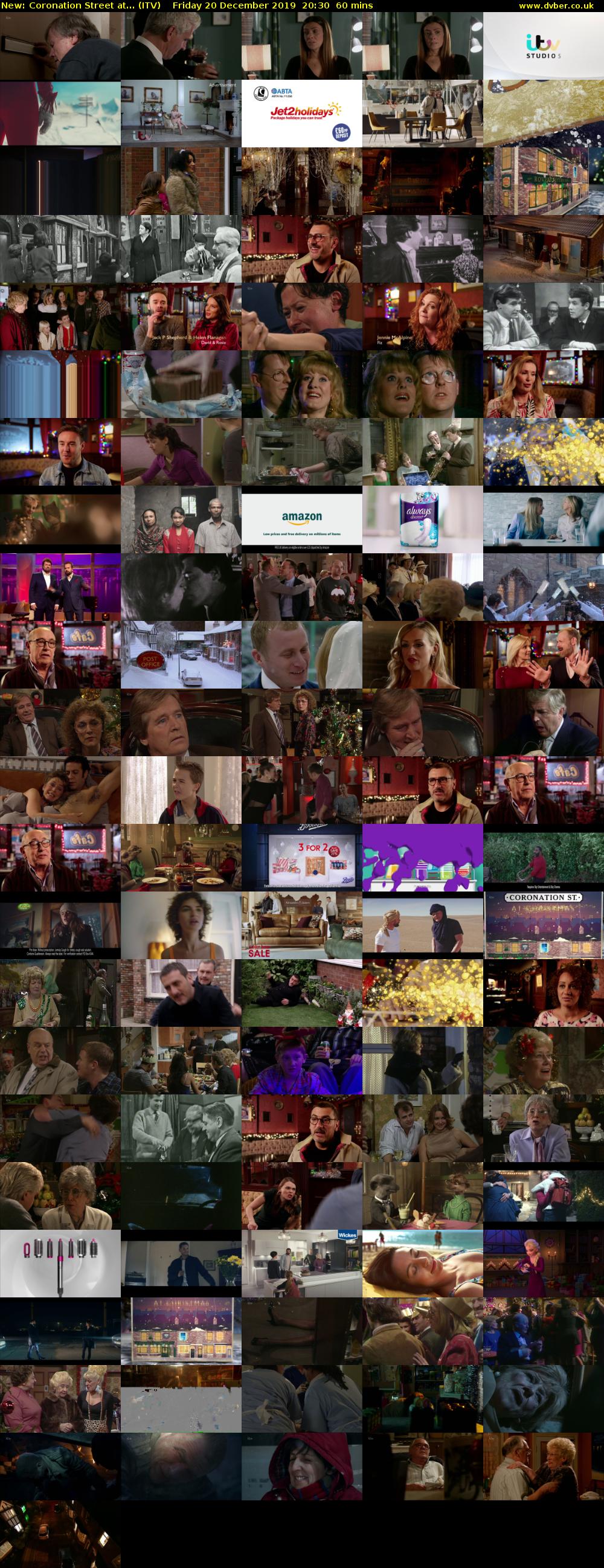 Coronation Street at... (ITV) Friday 20 December 2019 20:30 - 21:30