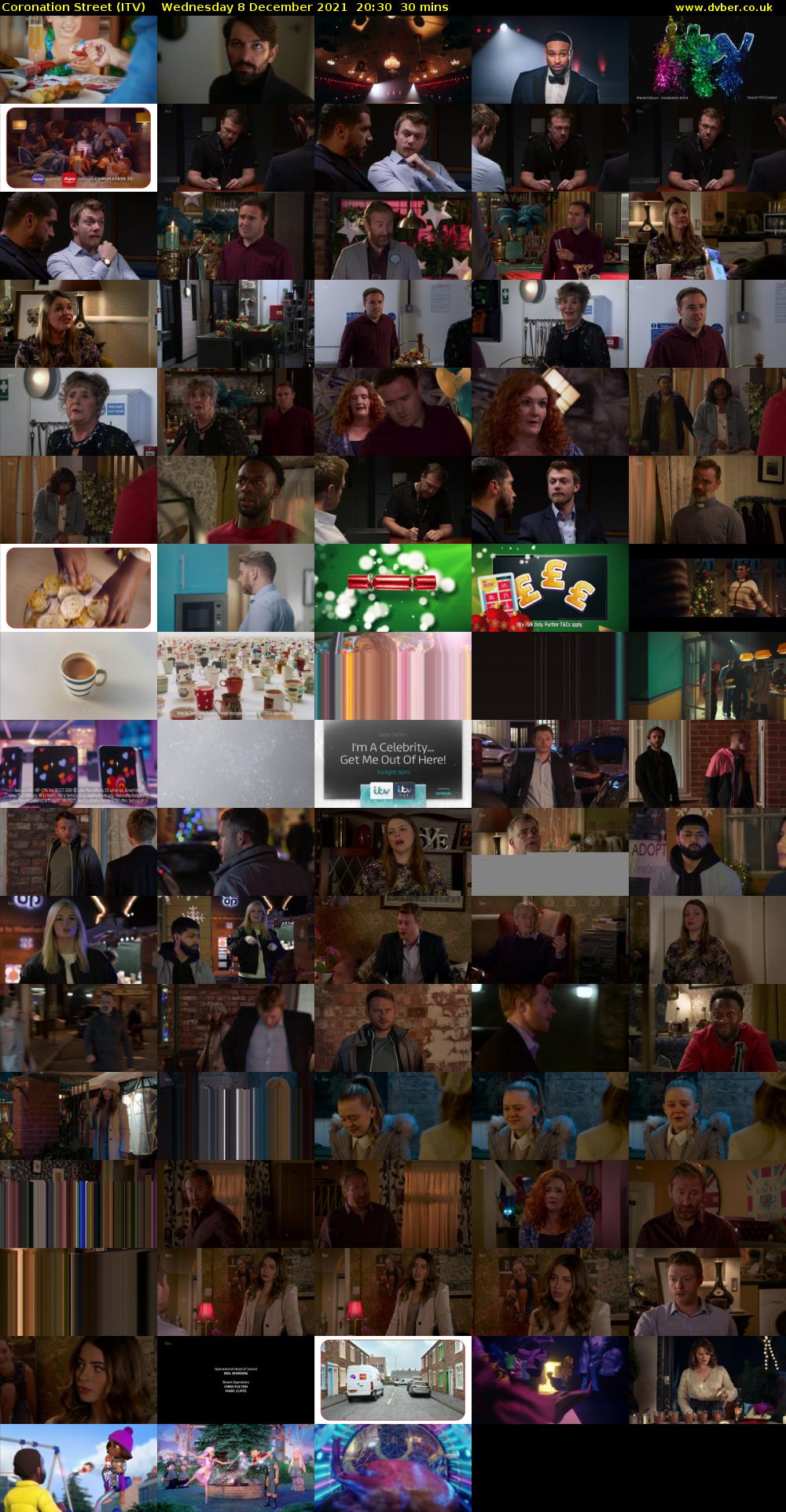 Coronation Street (ITV) Wednesday 8 December 2021 20:30 - 21:00