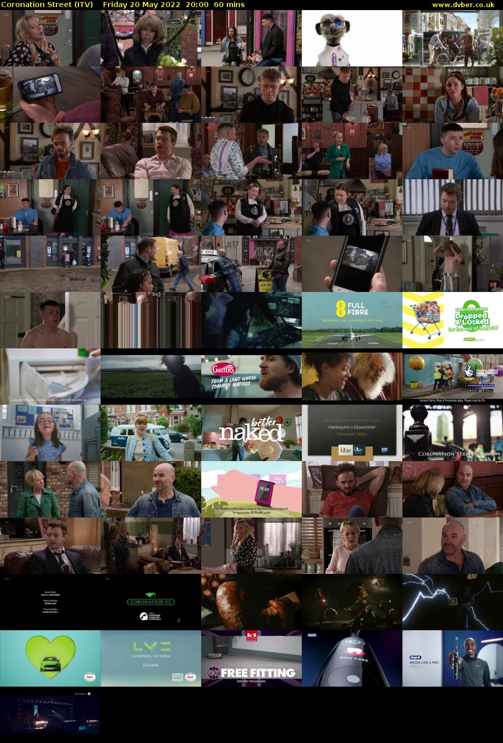Coronation Street (ITV) Friday 20 May 2022 20:00 - 21:00