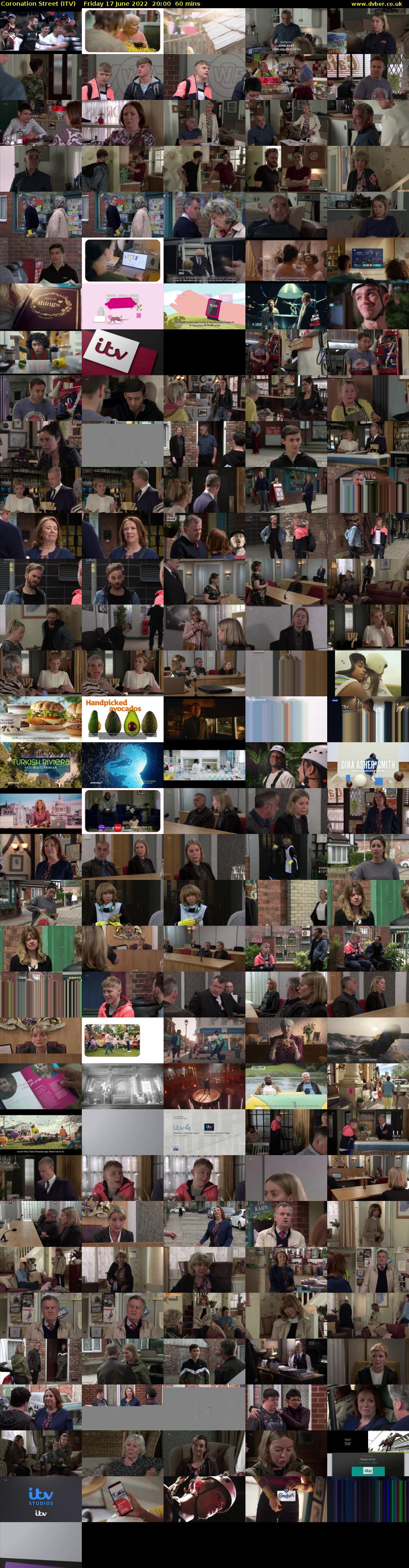 Coronation Street (ITV) Friday 17 June 2022 20:00 - 21:00