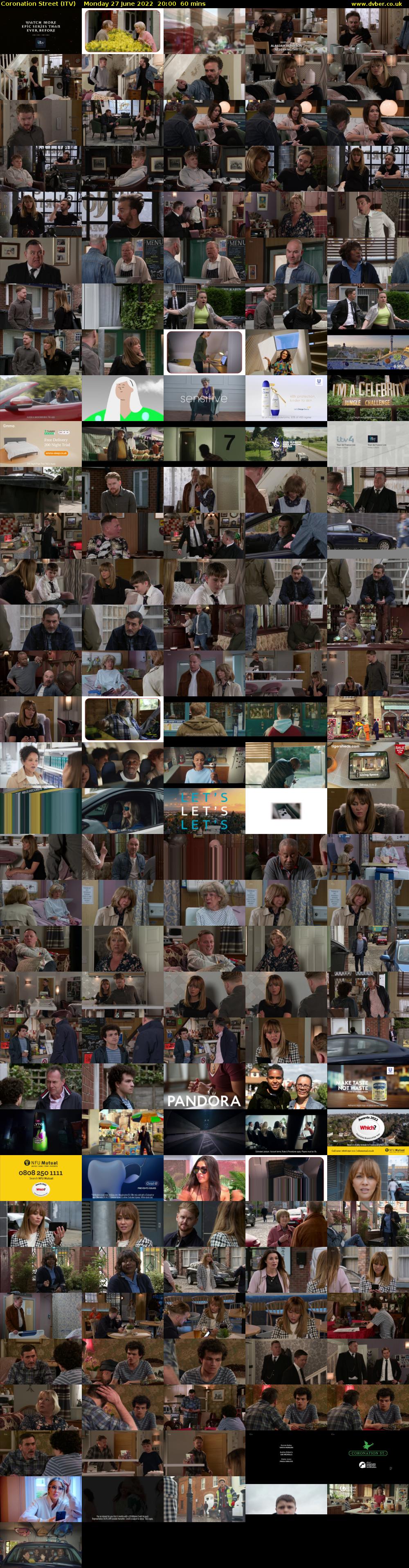 Coronation Street (ITV) Monday 27 June 2022 20:00 - 21:00