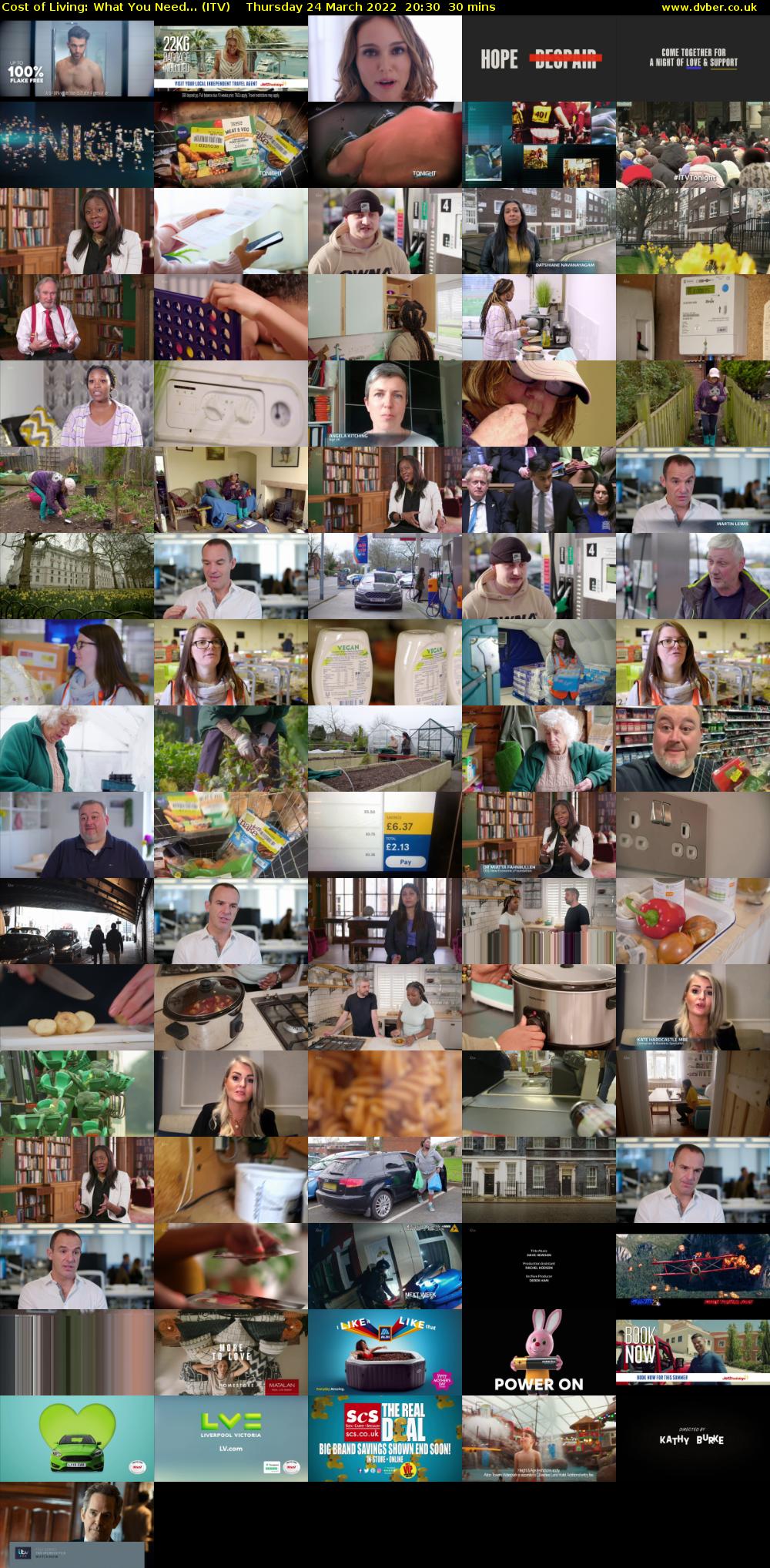 Cost of Living: What You Need... (ITV) Thursday 24 March 2022 20:30 - 21:00