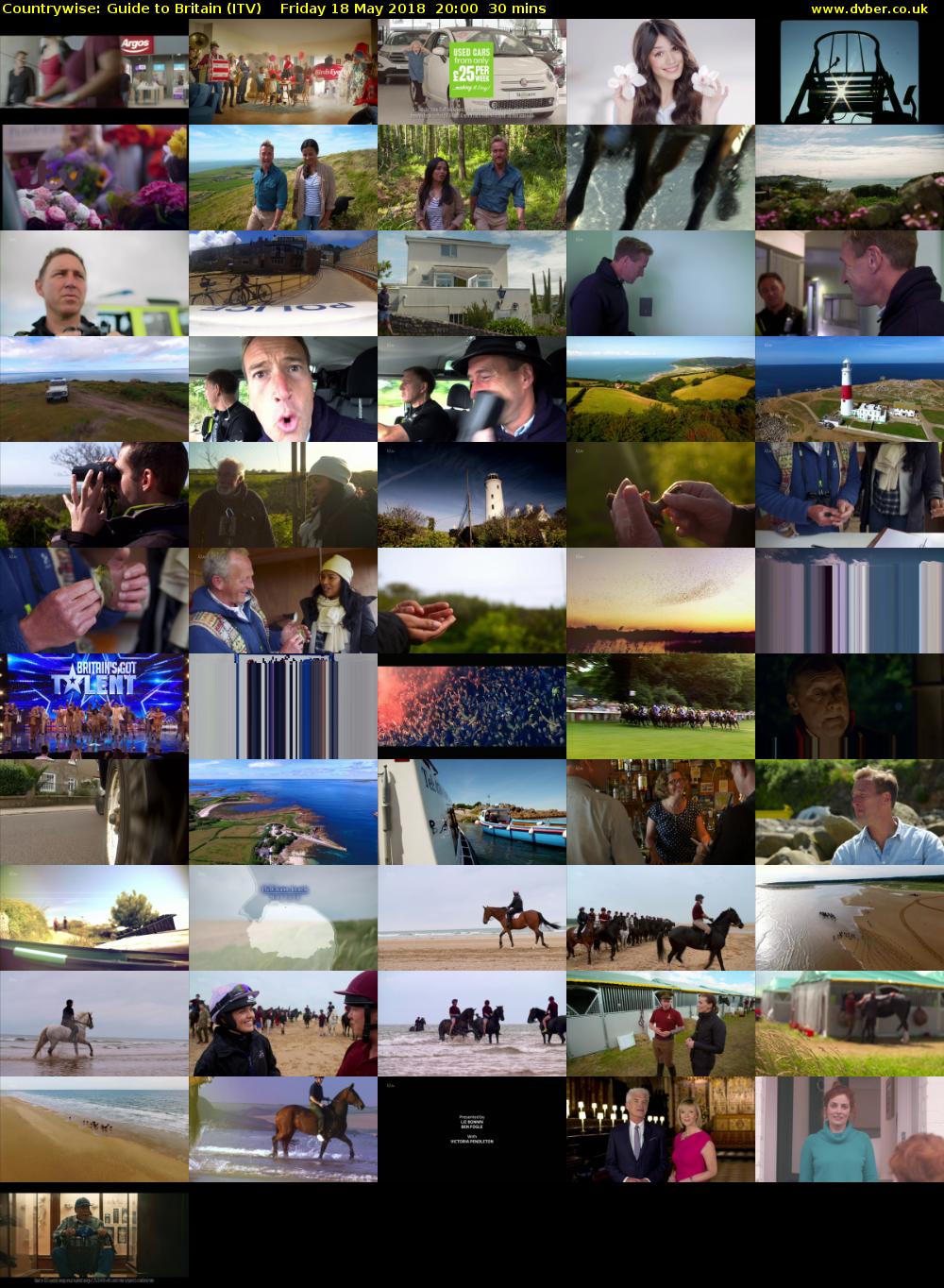 Countrywise: Guide to Britain (ITV) Friday 18 May 2018 20:00 - 20:30