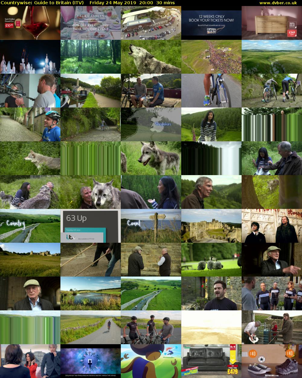 Countrywise: Guide to Britain (ITV) Friday 24 May 2019 20:00 - 20:30