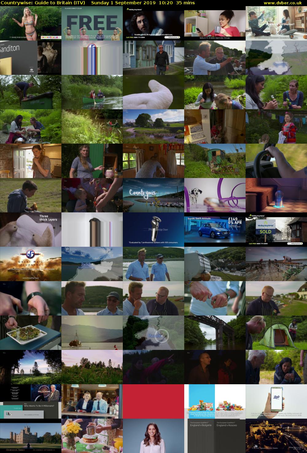 Countrywise: Guide to Britain (ITV) Sunday 1 September 2019 10:20 - 10:55