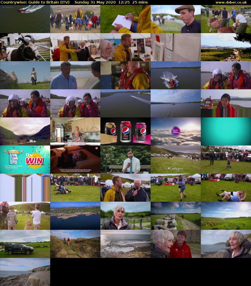 Countrywise: Guide to Britain (ITV) Sunday 31 May 2020 12:25 - 12:50
