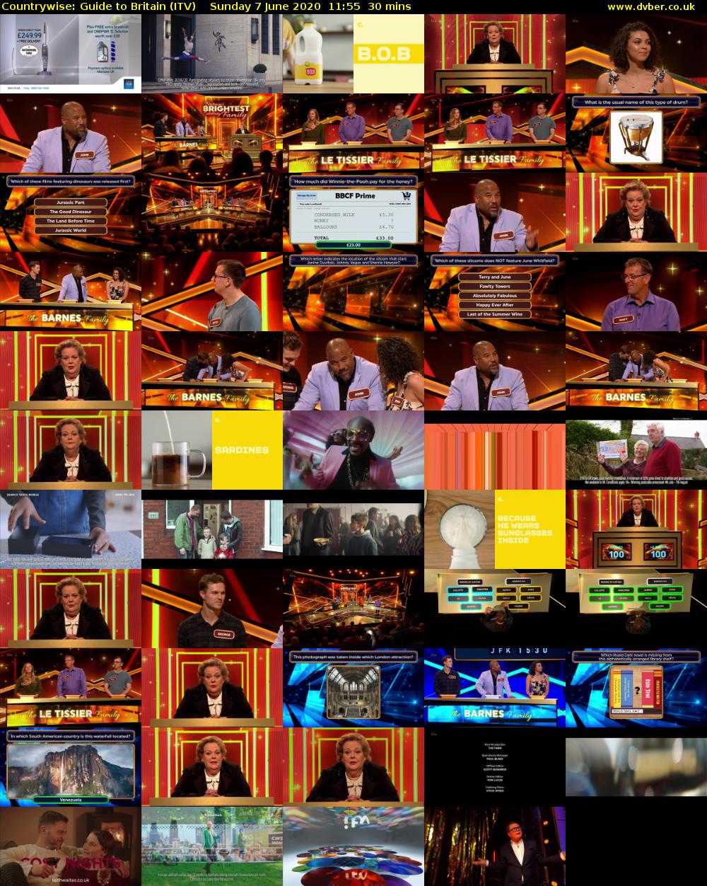Countrywise: Guide to Britain (ITV) Sunday 7 June 2020 11:55 - 12:25