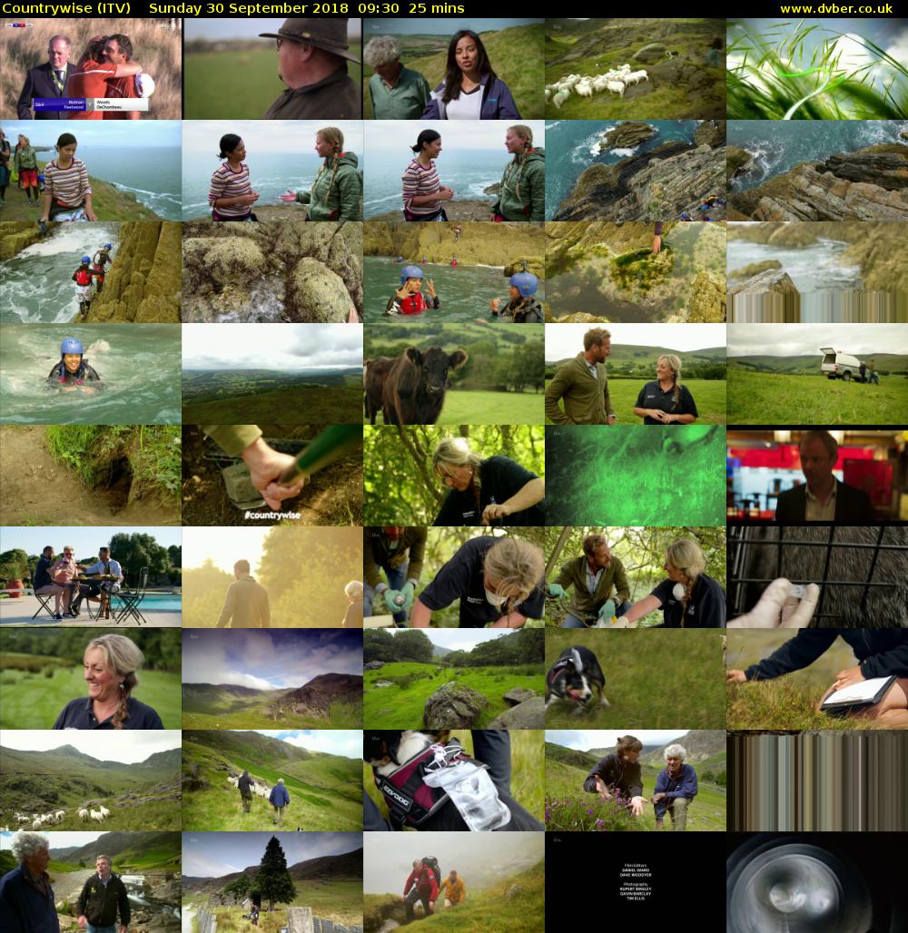 Countrywise (ITV) Sunday 30 September 2018 09:30 - 09:55
