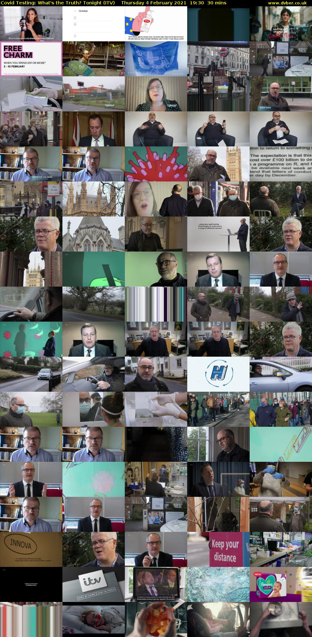 Covid Testing: What's the Truth? Tonight (ITV) Thursday 4 February 2021 19:30 - 20:00