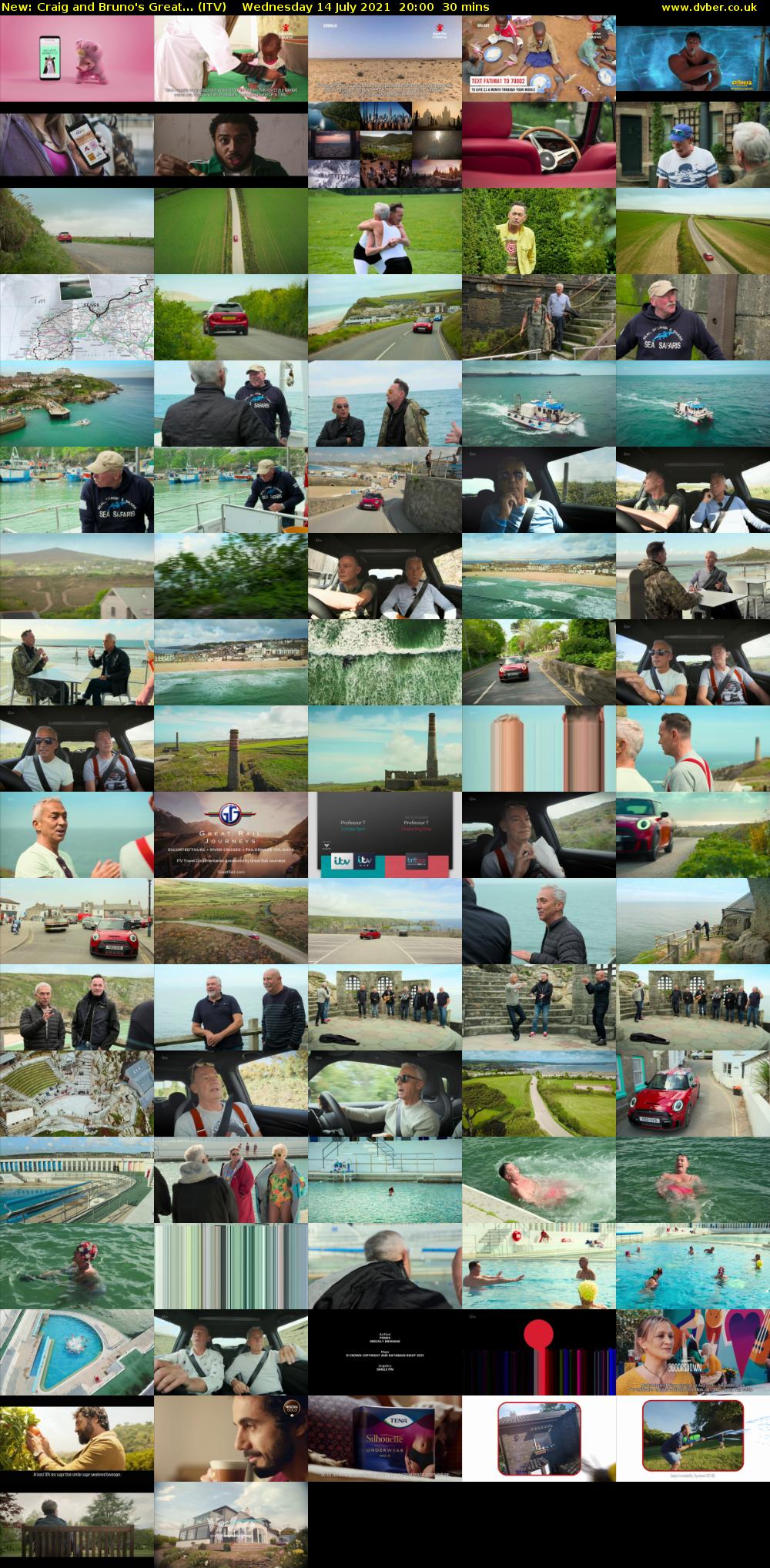 Craig and Bruno's Great... (ITV) Wednesday 14 July 2021 20:00 - 20:30