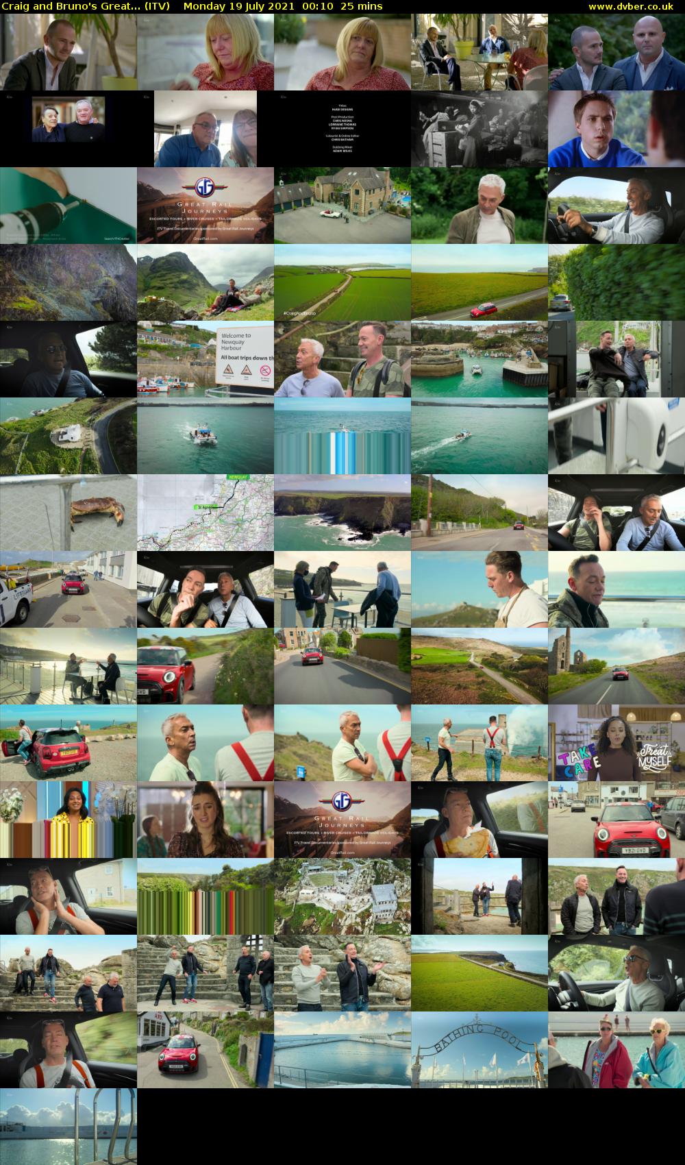 Craig and Bruno's Great... (ITV) Monday 19 July 2021 00:10 - 00:35