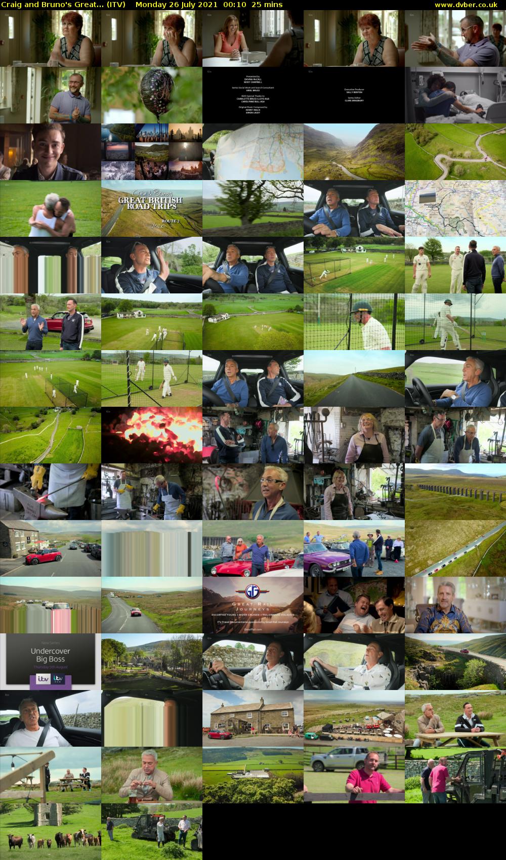 Craig and Bruno's Great... (ITV) Monday 26 July 2021 00:10 - 00:35