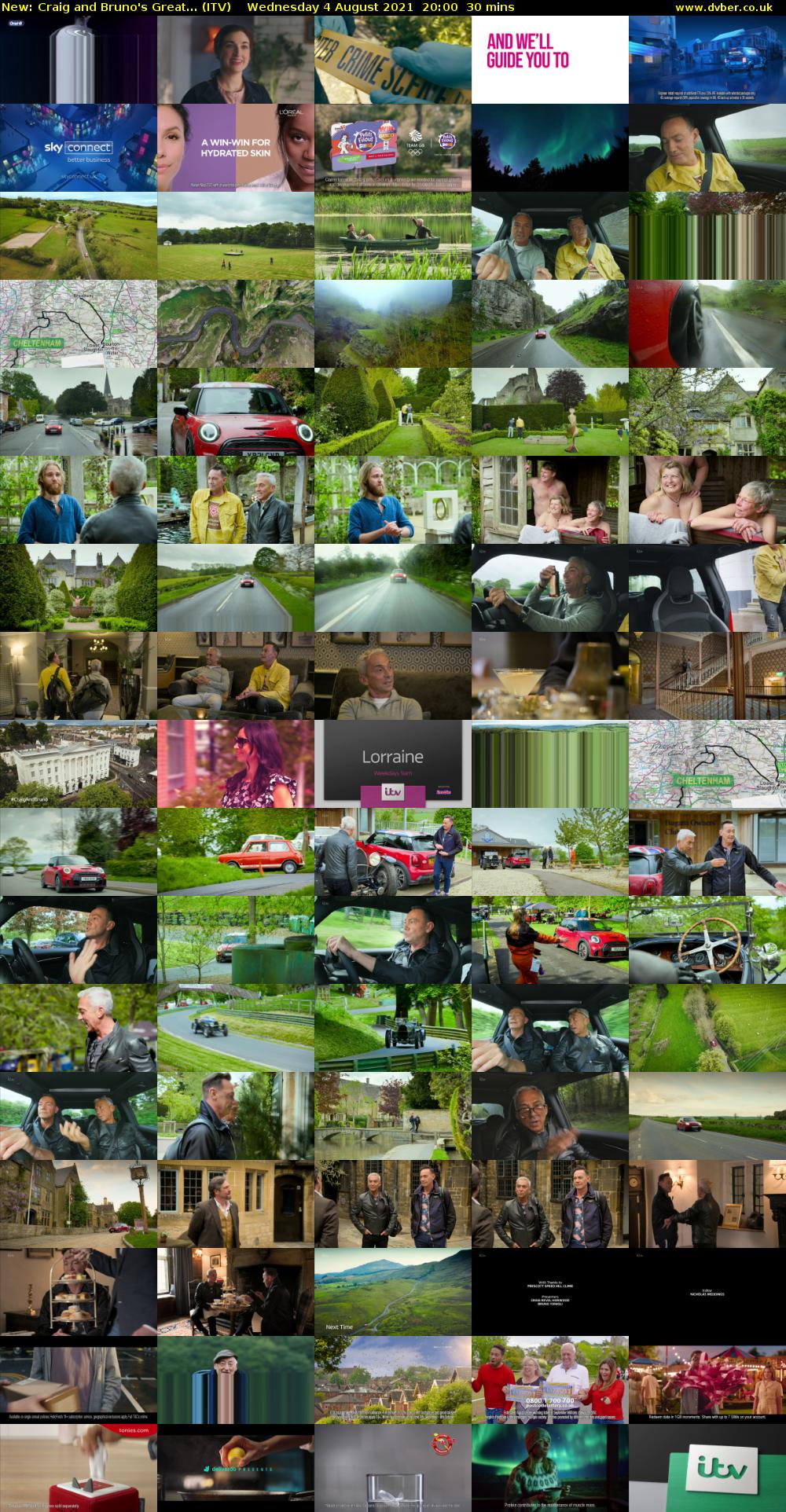 Craig and Bruno's Great... (ITV) Wednesday 4 August 2021 20:00 - 20:30
