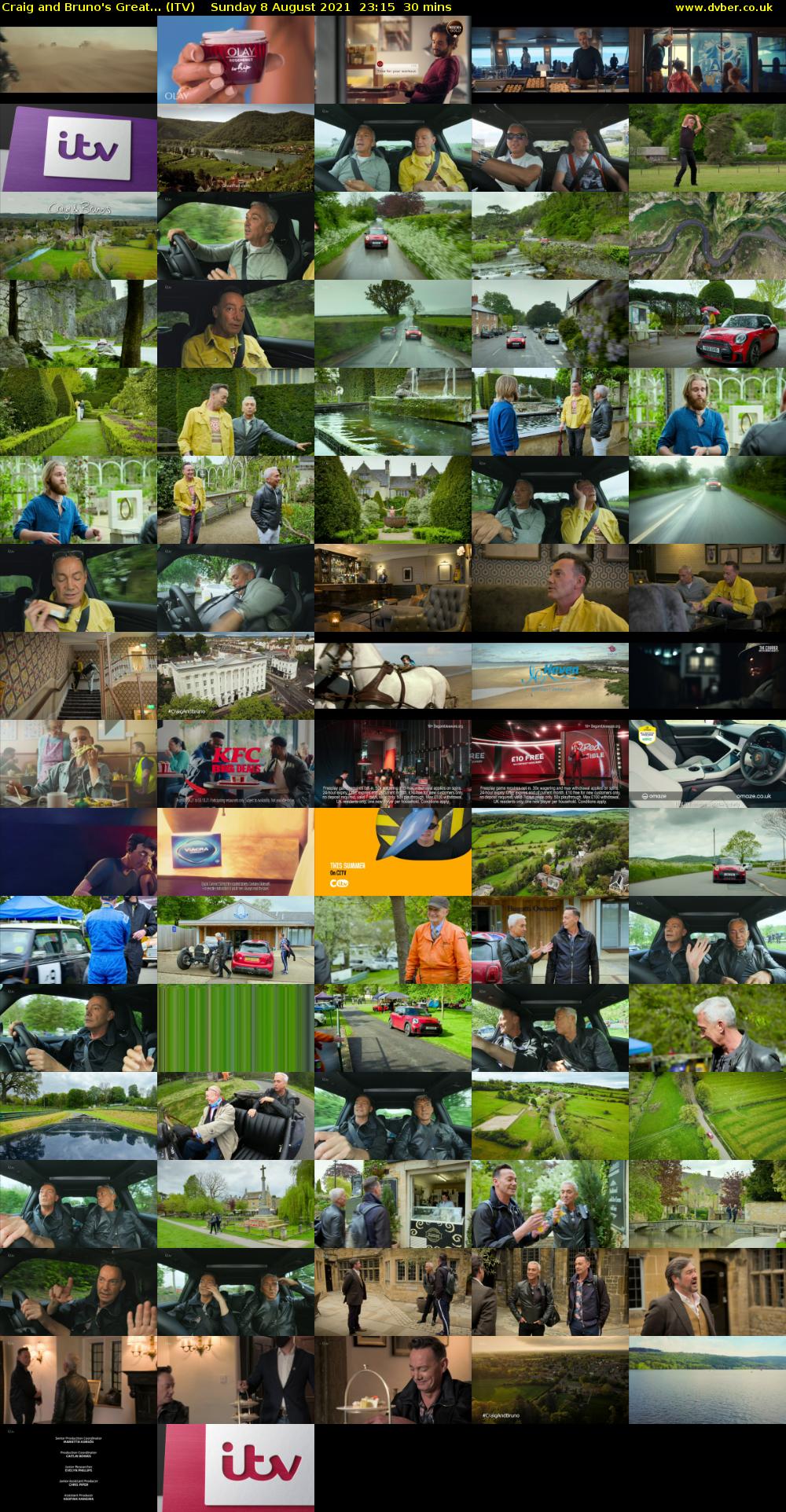 Craig and Bruno's Great... (ITV) Sunday 8 August 2021 23:15 - 23:45