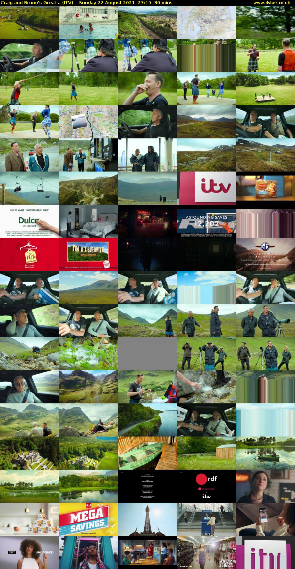 Craig and Bruno's Great... (ITV) Sunday 22 August 2021 23:15 - 23:45