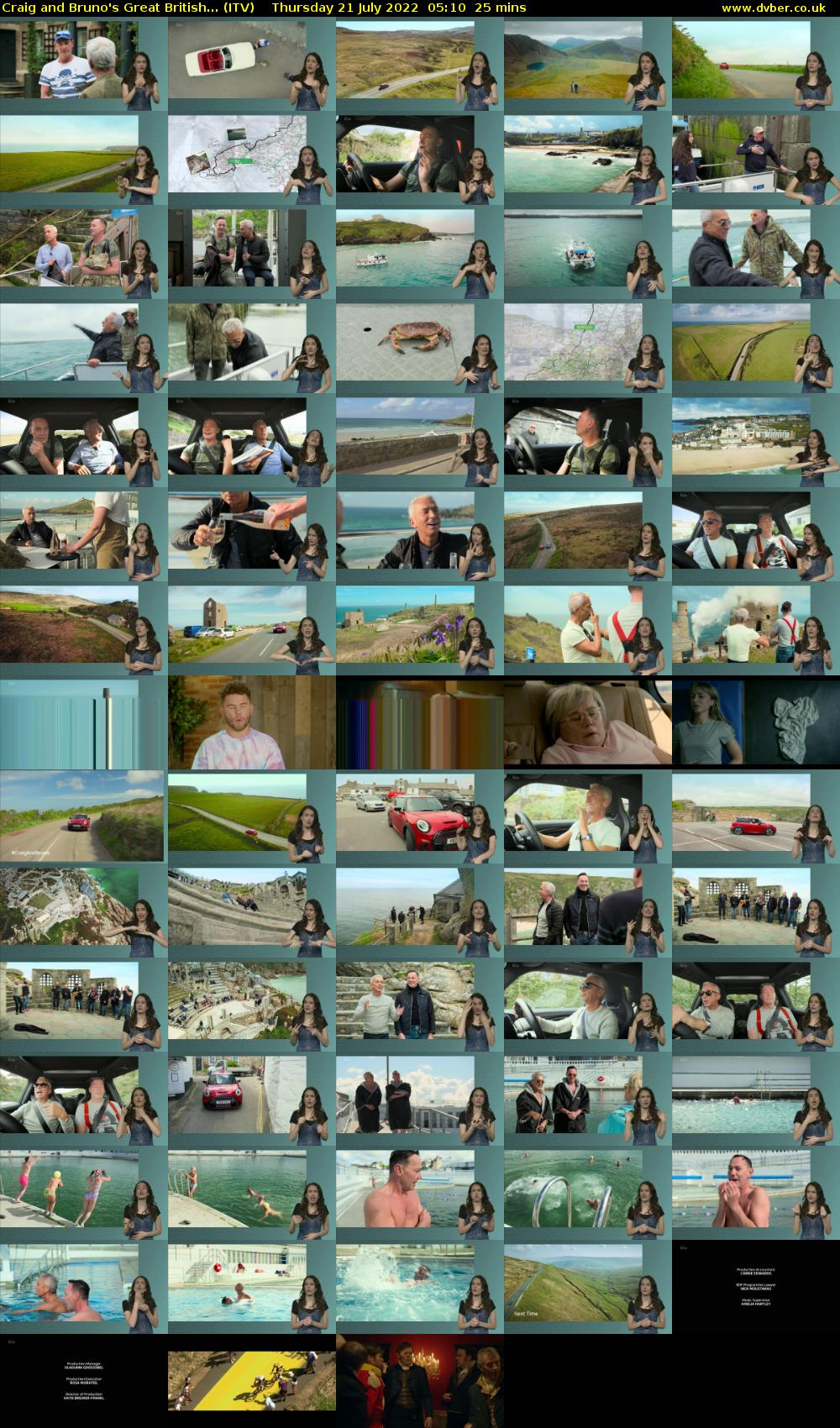 Craig and Bruno's Great British... (ITV) Thursday 21 July 2022 05:10 - 05:35