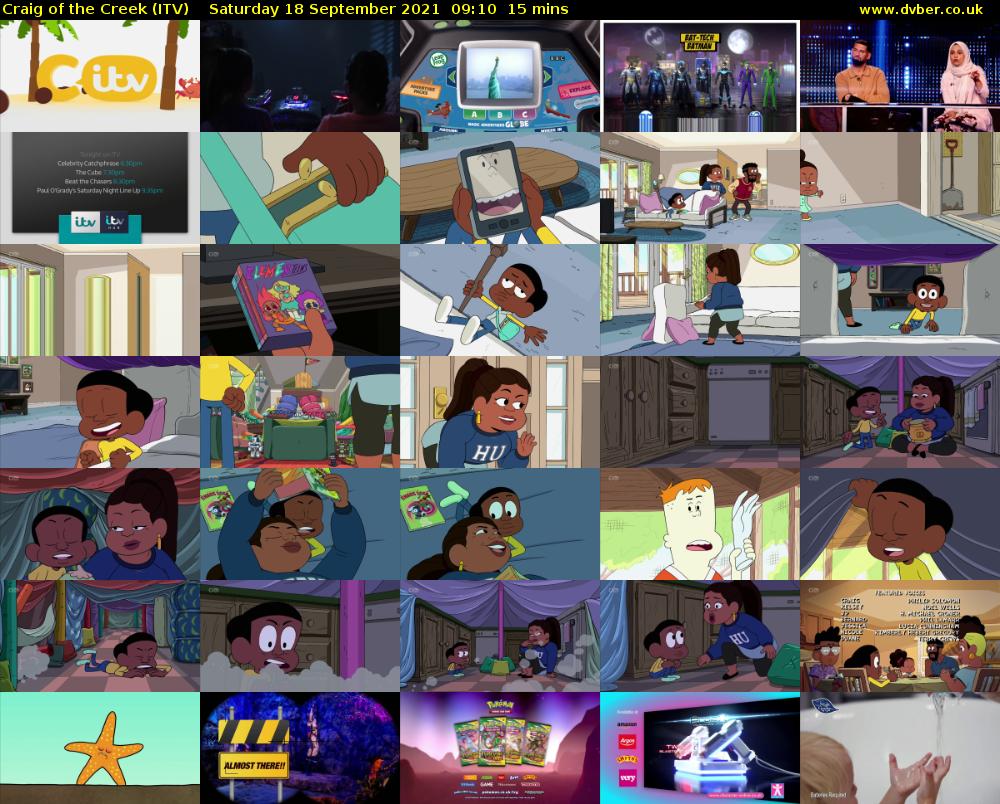 Craig of the Creek (ITV) Saturday 18 September 2021 09:10 - 09:25