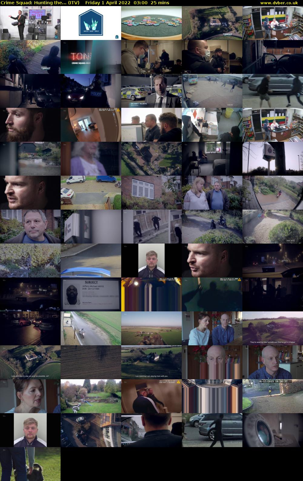 Crime Squad: Hunting the... (ITV) Friday 1 April 2022 03:00 - 03:25