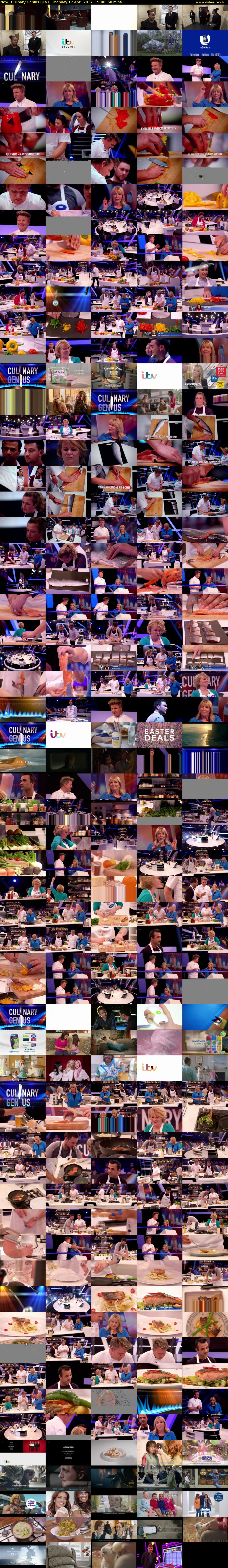 Culinary Genius (ITV) Monday 17 April 2017 15:00 - 16:00