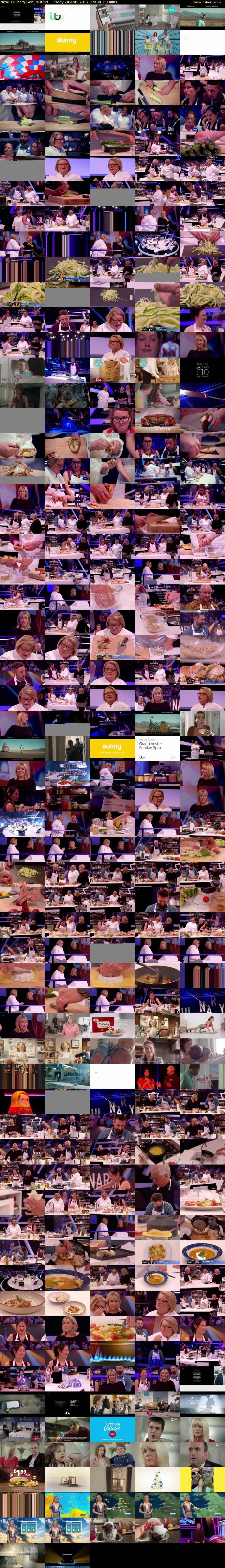 Culinary Genius (ITV) Friday 28 April 2017 15:00 - 16:00
