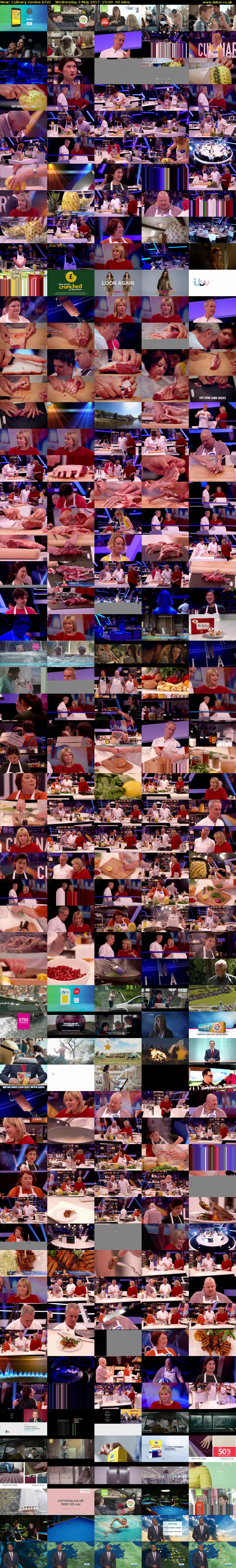 Culinary Genius (ITV) Wednesday 3 May 2017 15:00 - 16:00