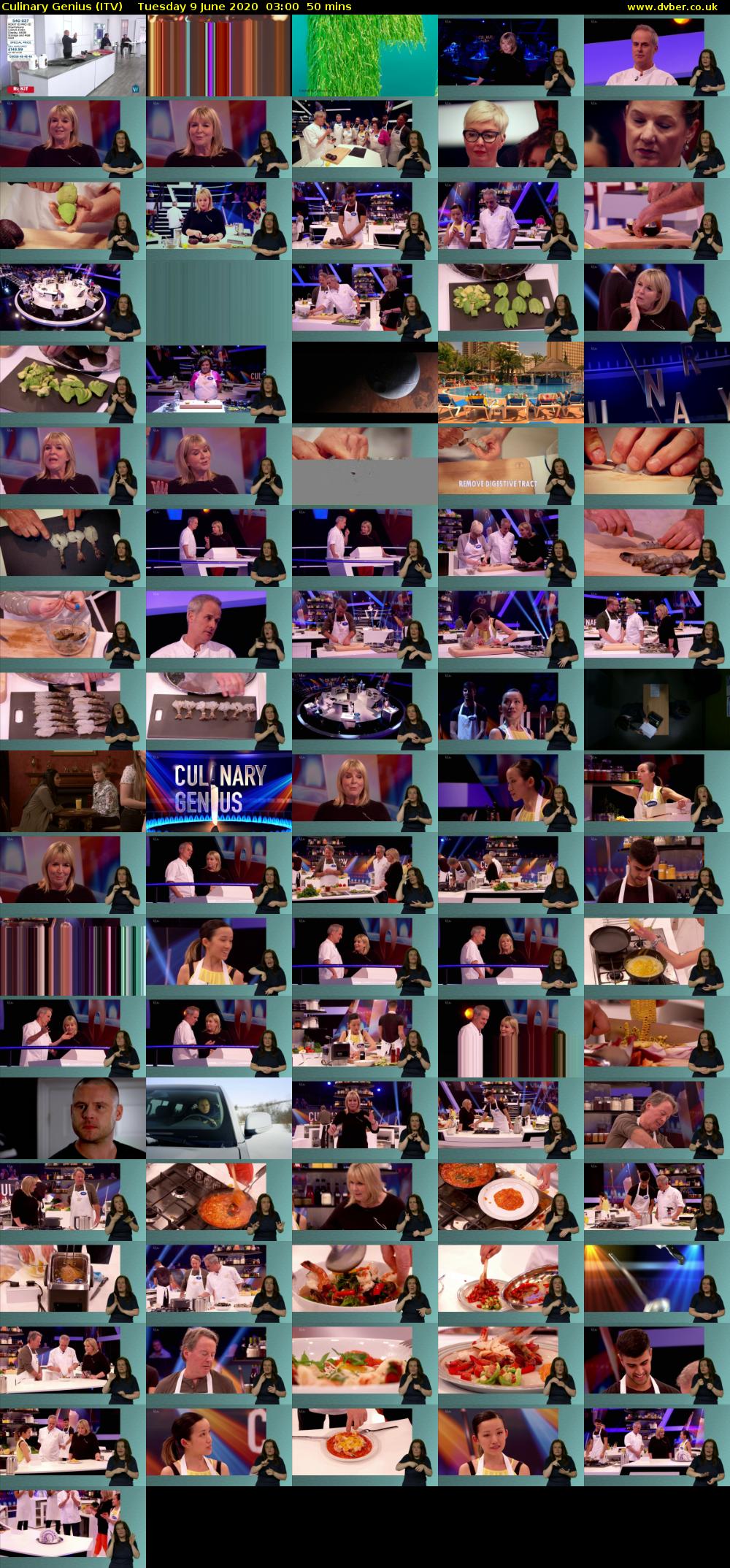 Culinary Genius (ITV) Tuesday 9 June 2020 03:00 - 03:50
