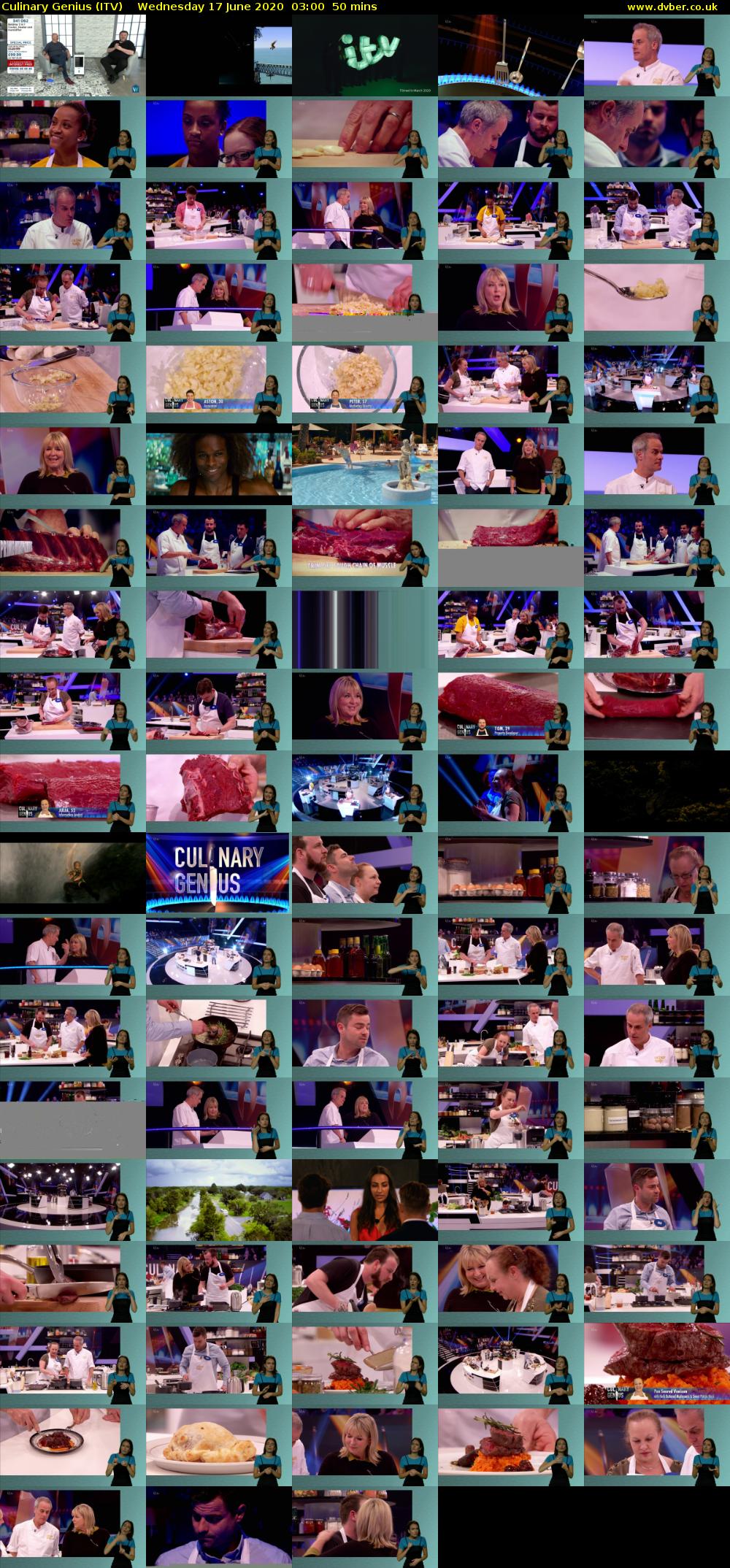 Culinary Genius (ITV) Wednesday 17 June 2020 03:00 - 03:50